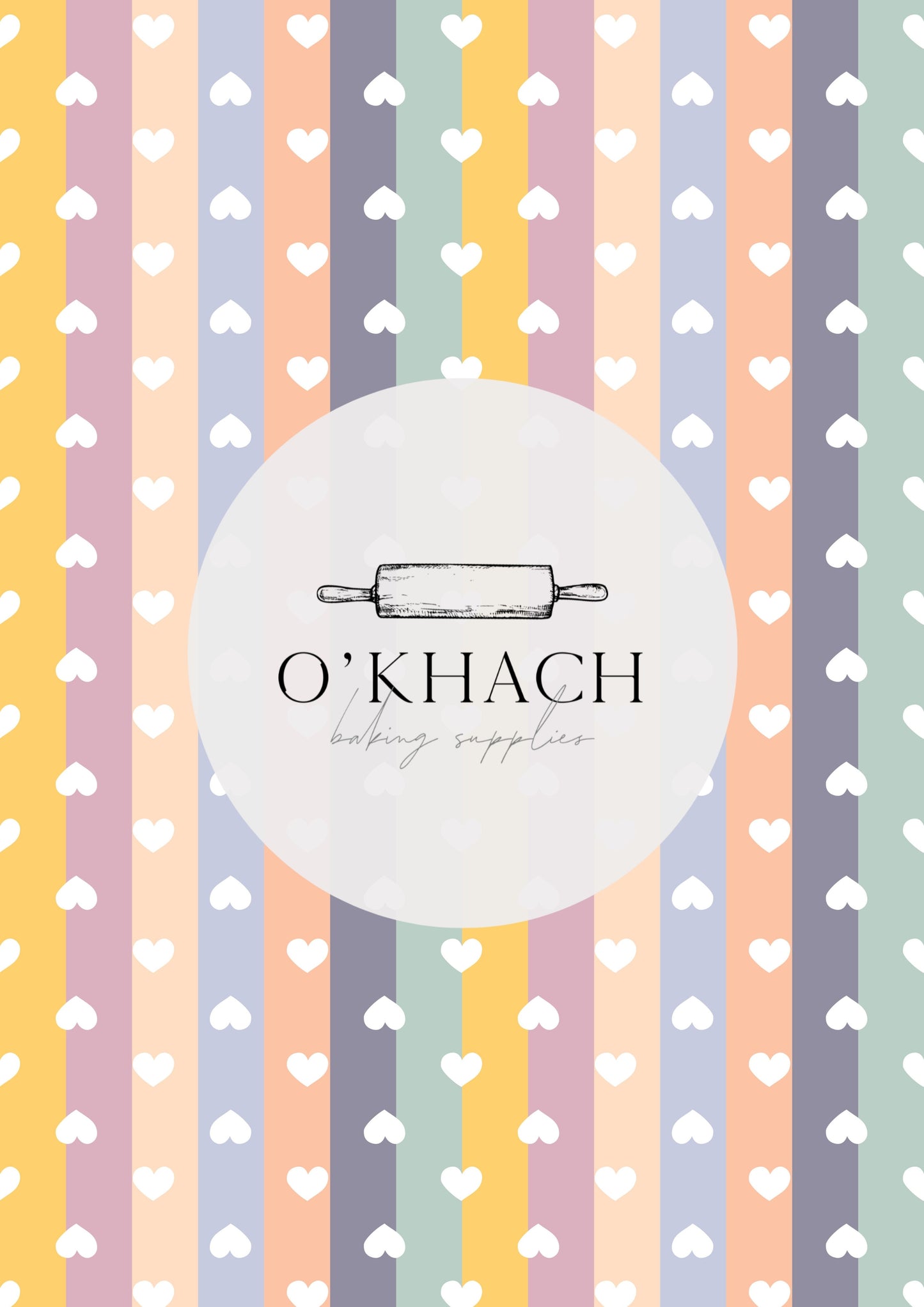 Love Details Pattern No.181 - Edible Image - Premium Edible Image from O'Khach Baking Supplies - Just $16.99! Shop now at O'Khach Baking Supplies