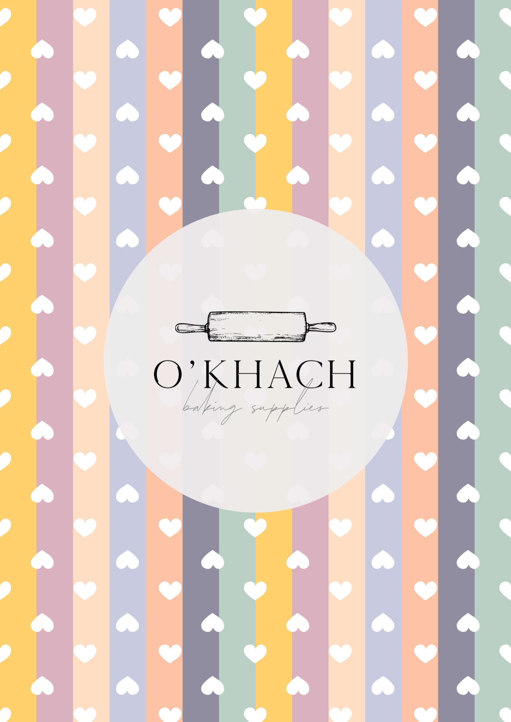 Love Details Pattern No.181 - Edible Image - Premium Edible Image from O'Khach Baking Supplies - Just $16.99! Shop now at O'Khach Baking Supplies