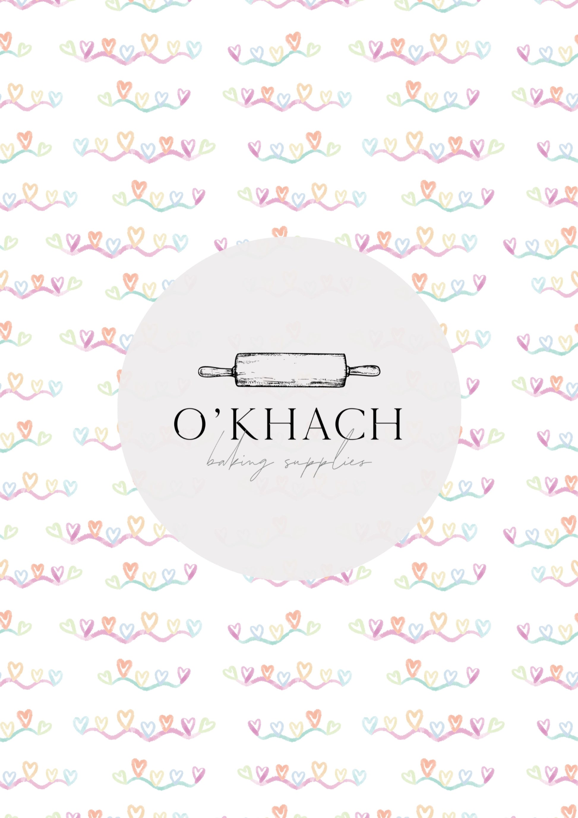 Love Details Pattern No.182 - Edible Image - Premium Edible Image from O'Khach Baking Supplies - Just $16.99! Shop now at O'Khach Baking Supplies