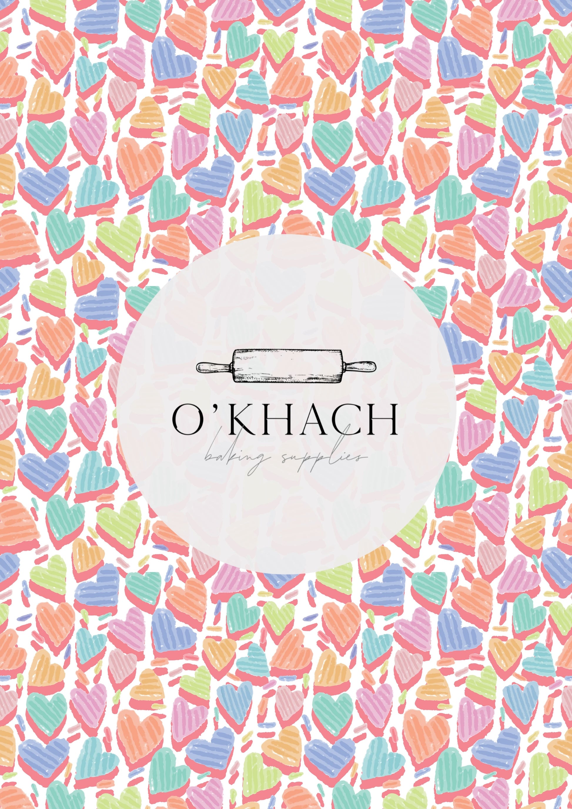 Love Details Pattern No.184 - Edible Image - Premium Edible Image from O'Khach Baking Supplies - Just $16.99! Shop now at O'Khach Baking Supplies