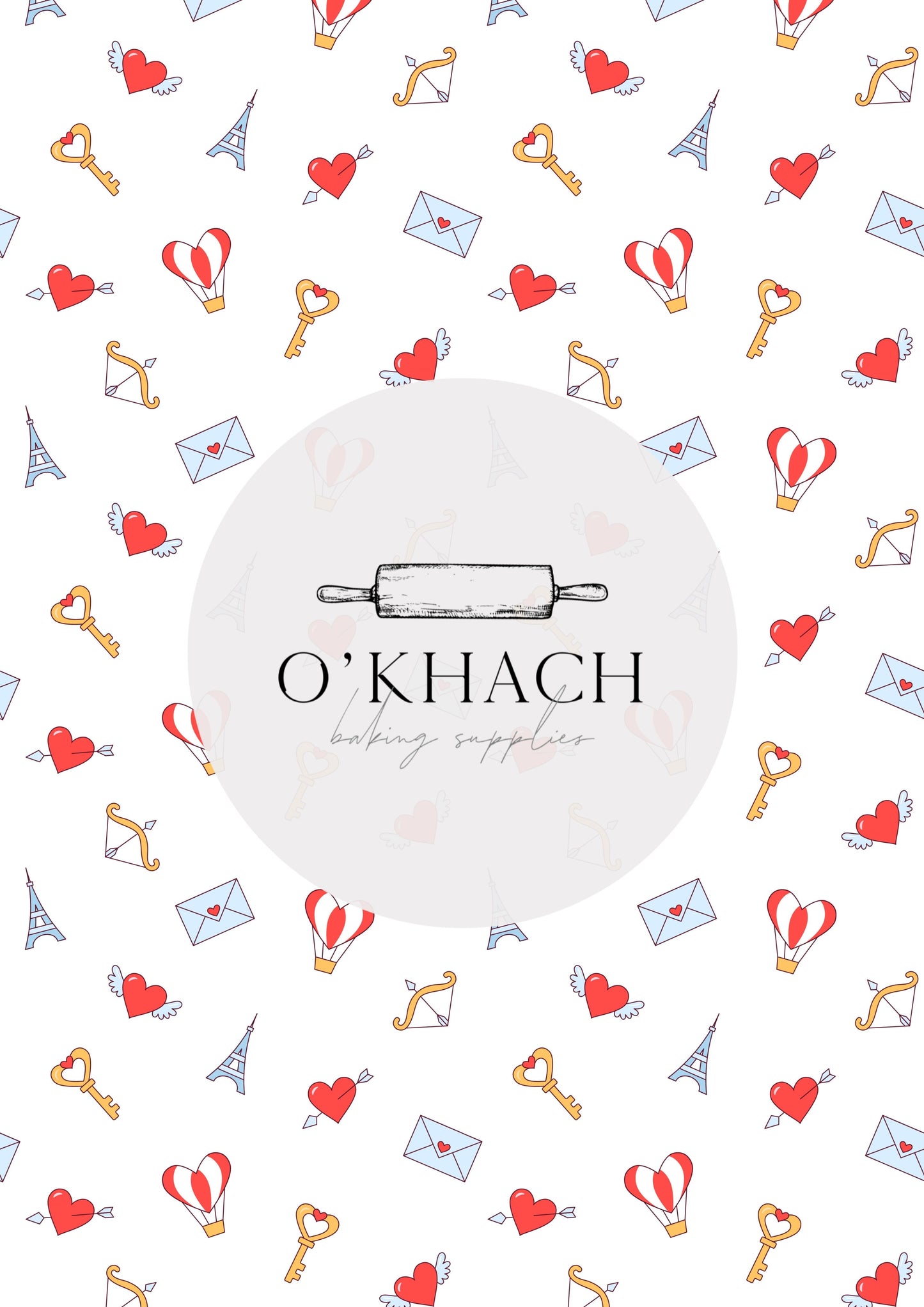 Love Details Pattern No.188 - Edible Image - Premium Edible Image from O'Khach Baking Supplies - Just $16.99! Shop now at O'Khach Baking Supplies