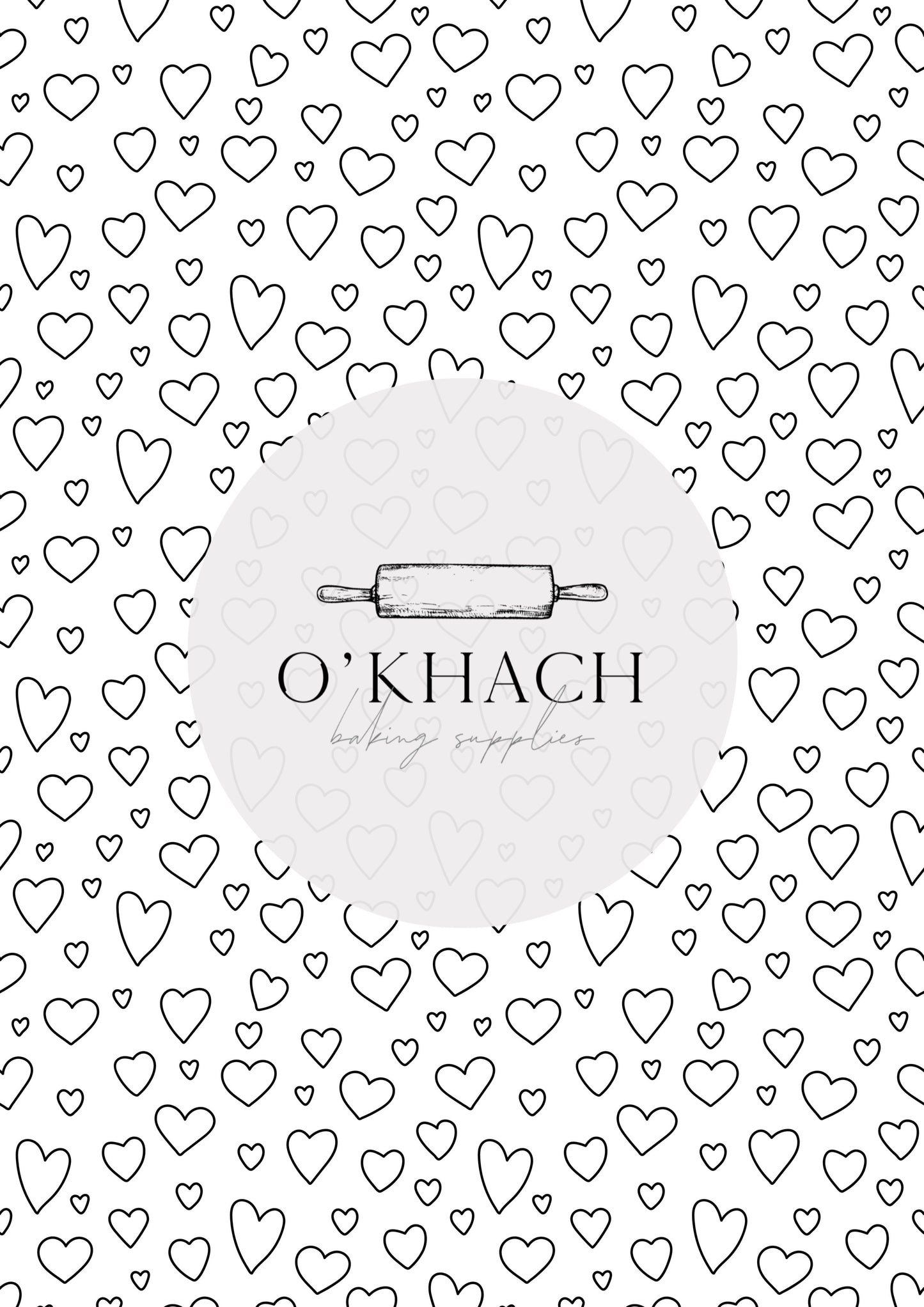 Love Details Pattern No.194 - Edible Image - Premium Edible Image from O'Khach Baking Supplies - Just $16.99! Shop now at O'Khach Baking Supplies