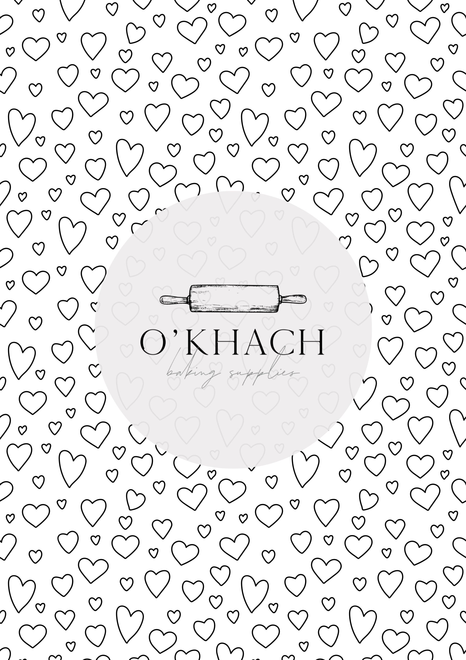 Love Details Pattern No.194 - Edible Image - Premium Edible Image from O'Khach Baking Supplies - Just $16.99! Shop now at O'Khach Baking Supplies