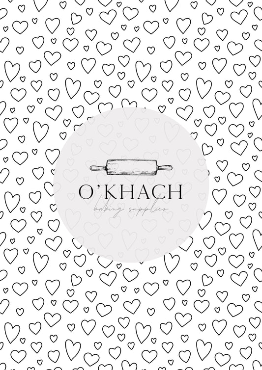 Love Details Pattern No.194 - Edible Image - Premium Edible Image from O'Khach Baking Supplies - Just $16.99! Shop now at O'Khach Baking Supplies