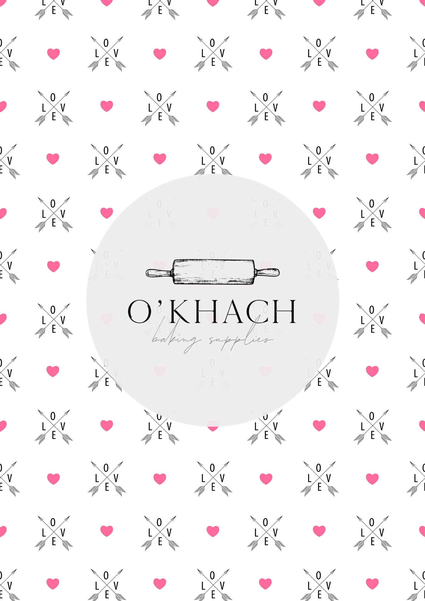 Love Details Pattern No.195 - Edible Image - Premium Edible Image from O'Khach Baking Supplies - Just $16.99! Shop now at O'Khach Baking Supplies