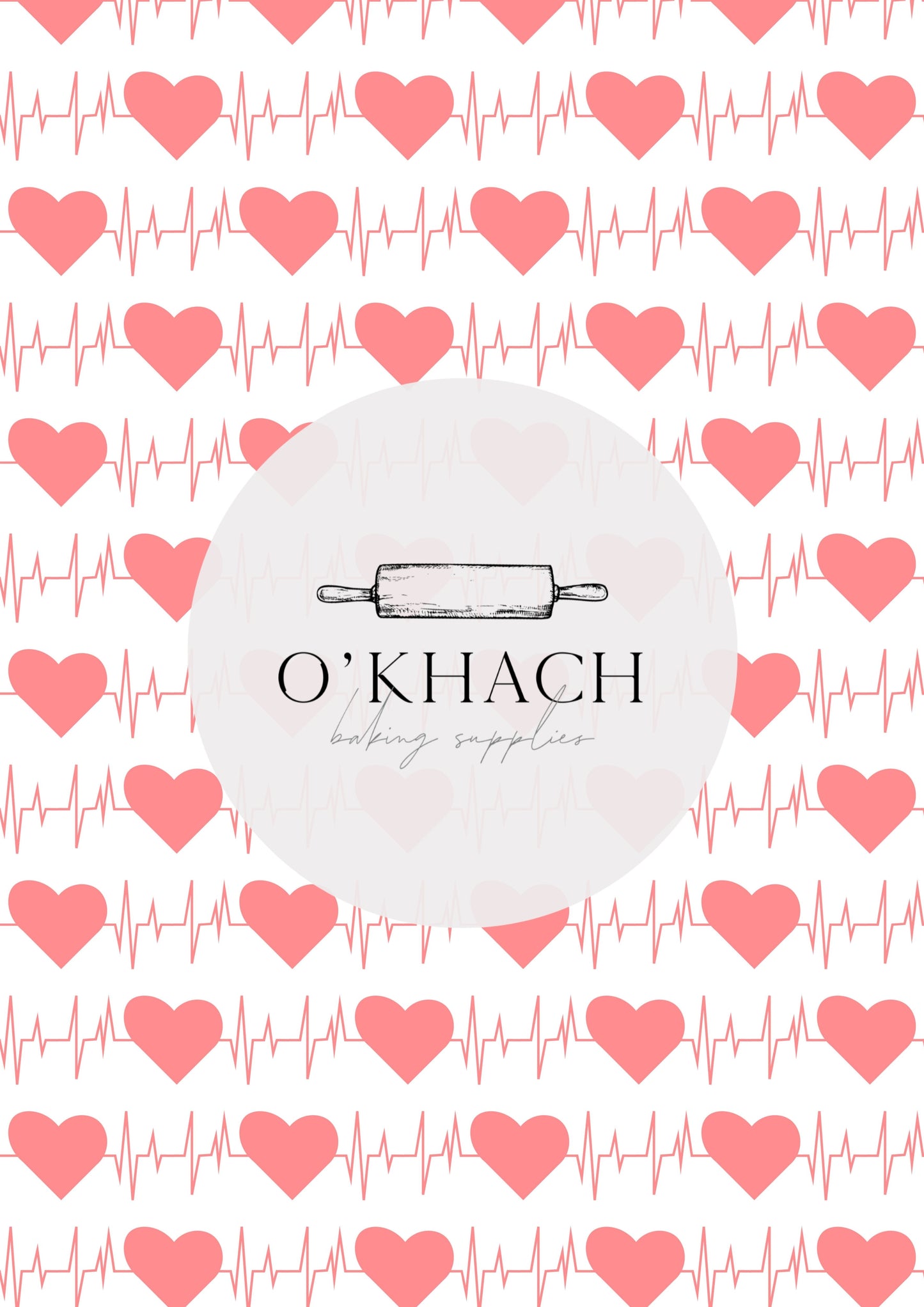 Love Details Pattern No.196 - Edible Image - Premium Edible Image from O'Khach Baking Supplies - Just $16.99! Shop now at O'Khach Baking Supplies