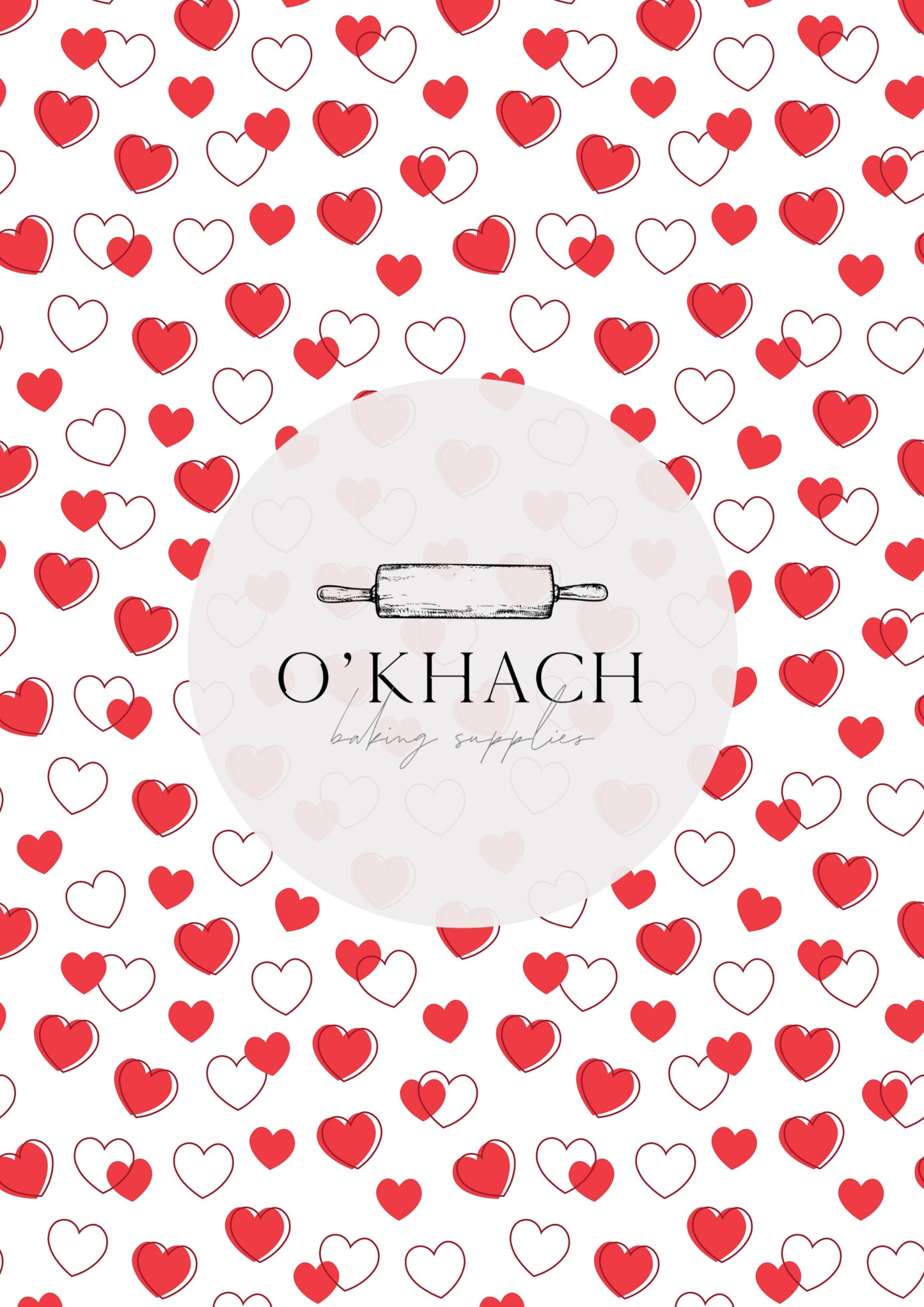 Love Details Pattern No.2 - Edible Image - Premium Edible Image from O'Khach Baking Supplies - Just $16.99! Shop now at O'Khach Baking Supplies