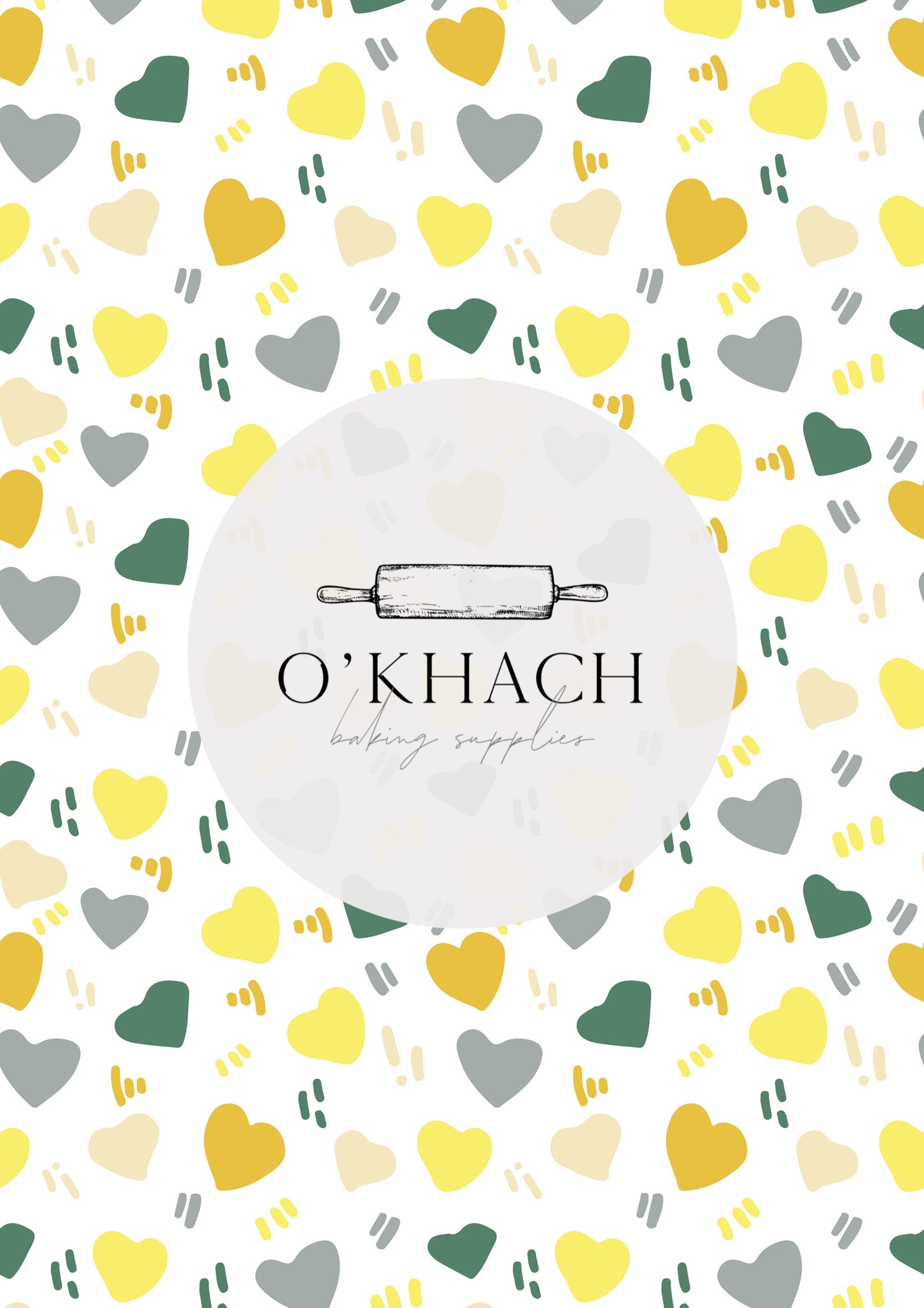 Love Details Pattern No.201 - Edible Image - Premium Edible Image from O'Khach Baking Supplies - Just $16.99! Shop now at O'Khach Baking Supplies