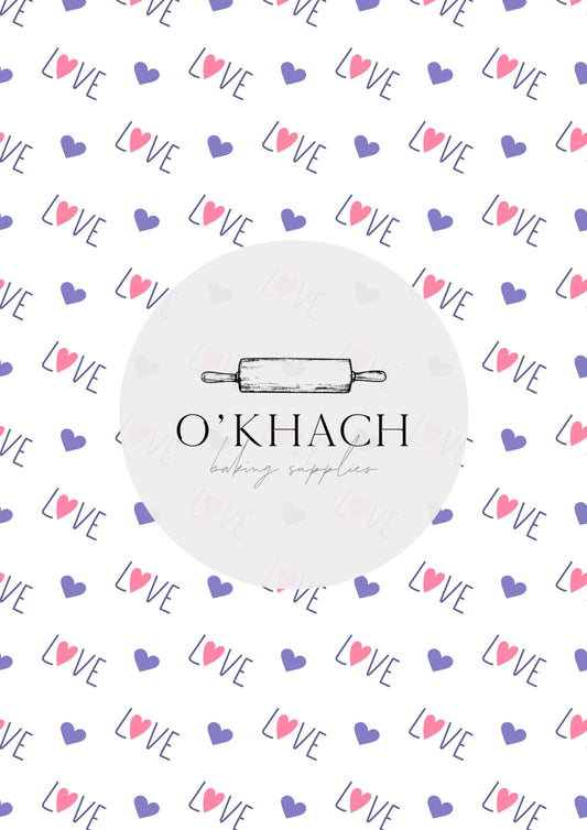 Love Details Pattern No.203 - Edible Image - Premium Edible Image from O'Khach Baking Supplies - Just $16.99! Shop now at O'Khach Baking Supplies