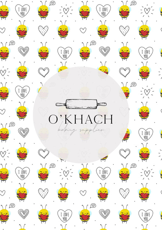 Love Details Pattern No.204 - Edible Image - Premium Edible Image from O'Khach Baking Supplies - Just $16.99! Shop now at O'Khach Baking Supplies