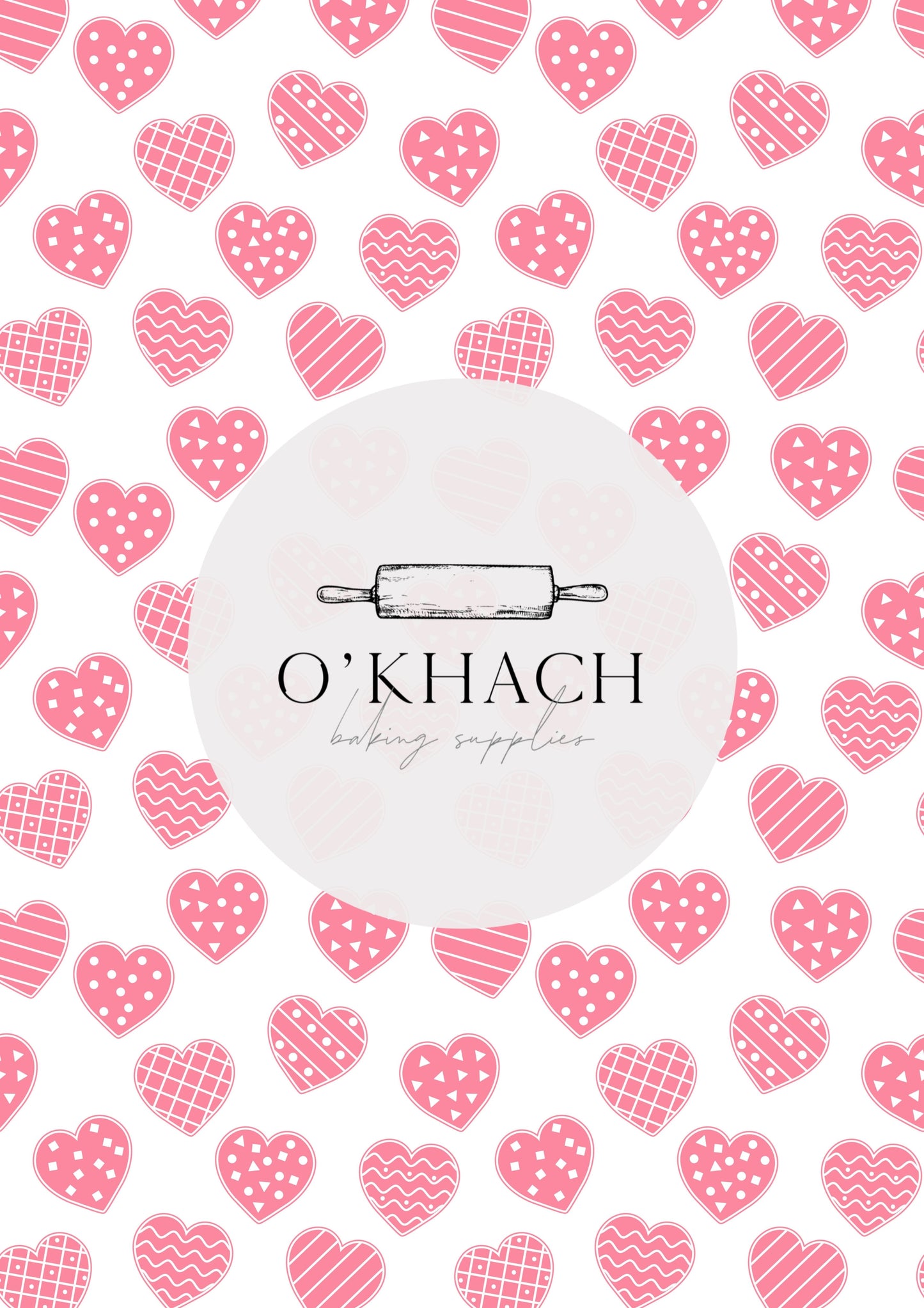 Love Details Pattern No.205 - Edible Image - Premium Edible Image from O'Khach Baking Supplies - Just $16.99! Shop now at O'Khach Baking Supplies