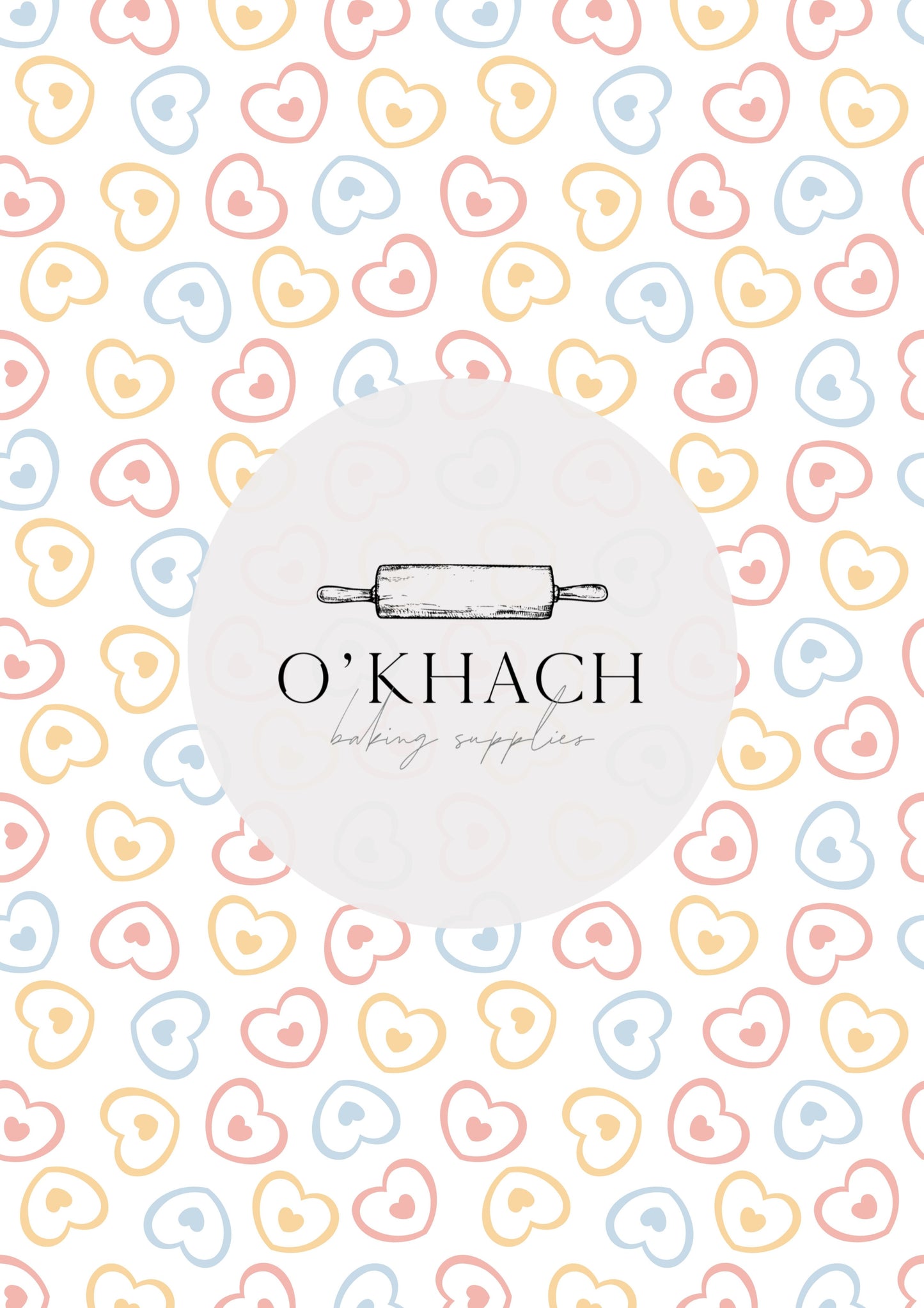 Love Details Pattern No.206 - Edible Image - Premium Edible Image from O'Khach Baking Supplies - Just $16.99! Shop now at O'Khach Baking Supplies