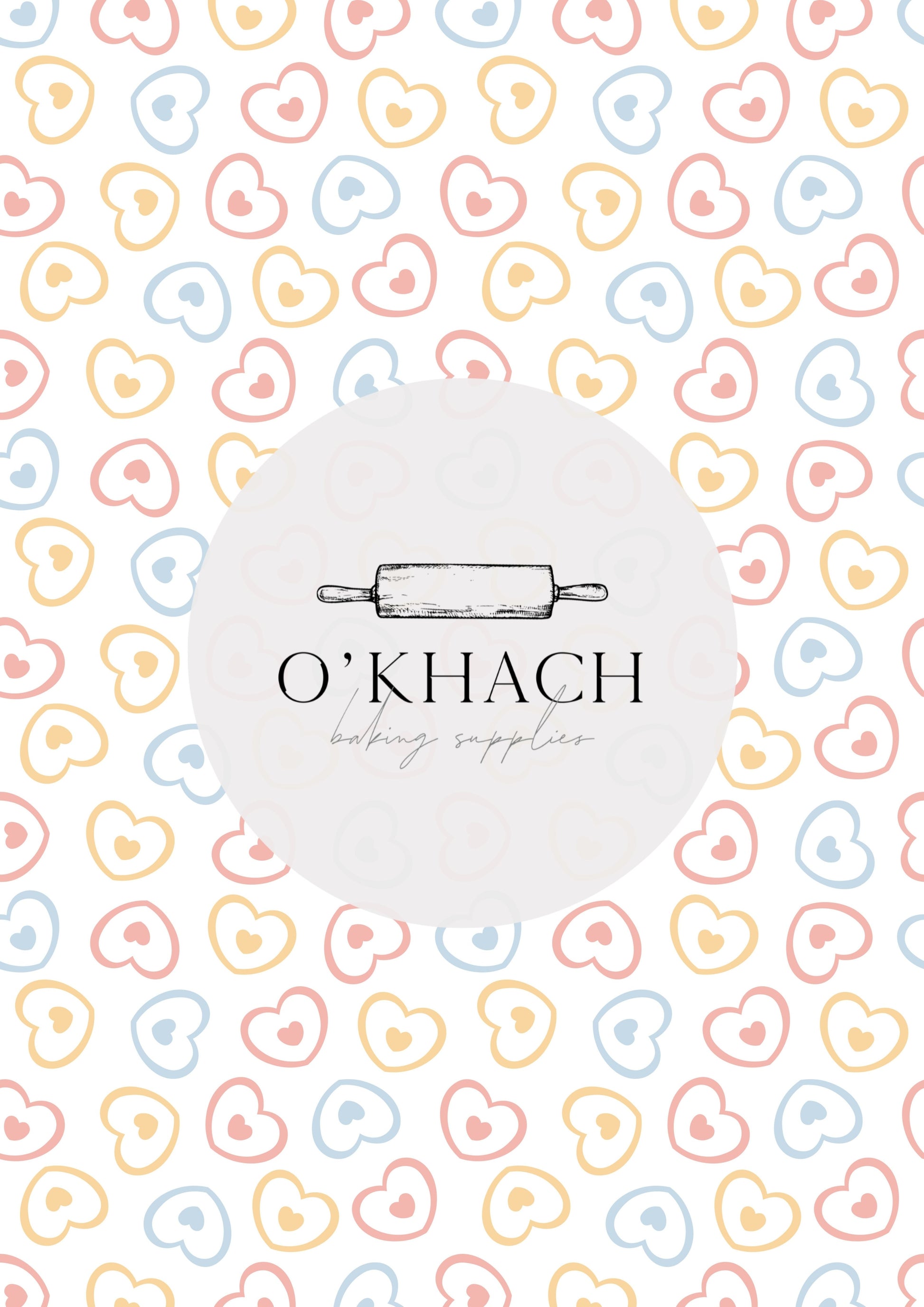 Love Details Pattern No.206 - Edible Image - Premium Edible Image from O'Khach Baking Supplies - Just $16.99! Shop now at O'Khach Baking Supplies