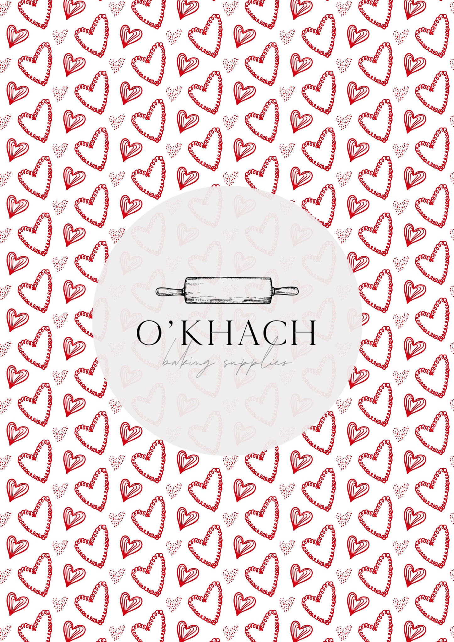 Love Details Pattern No.23 - Edible Image - Premium Edible Image from O'Khach Baking Supplies - Just $16.99! Shop now at O'Khach Baking Supplies