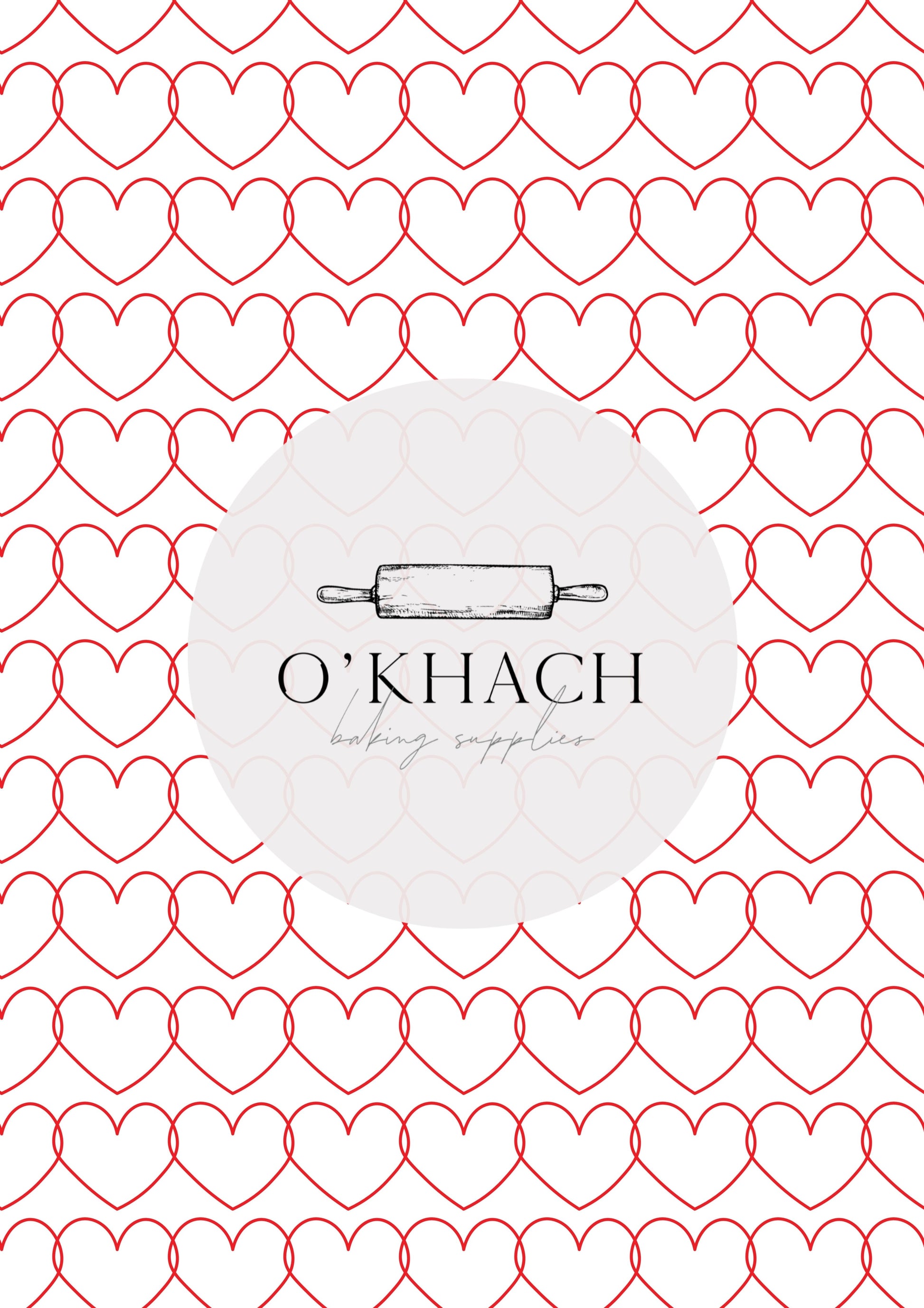 Love Details Pattern No.27 - Edible Image - Premium Edible Image from O'Khach Baking Supplies - Just $16.99! Shop now at O'Khach Baking Supplies