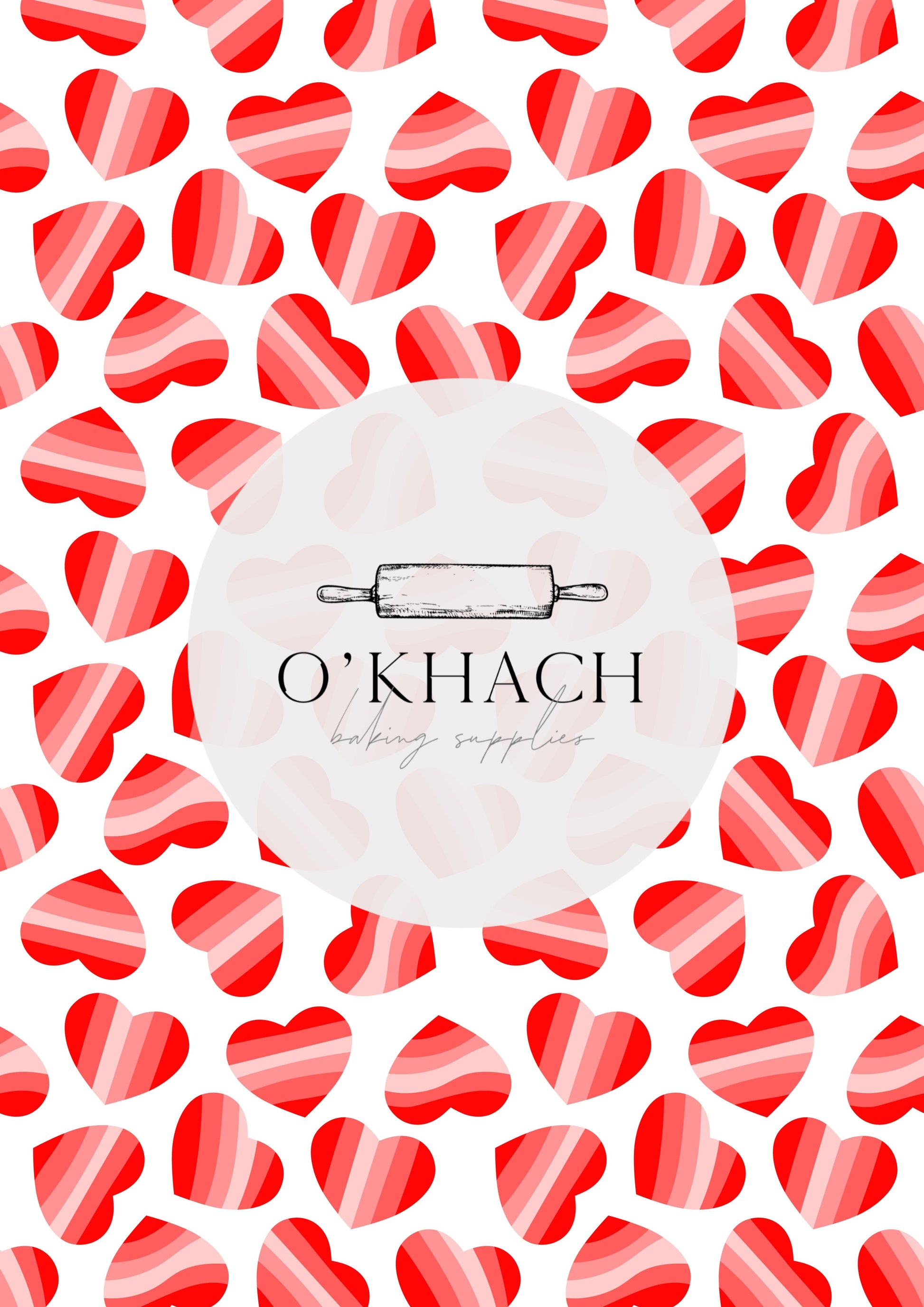 Love Details Pattern No.29 - Edible Image - Premium Edible Image from O'Khach Baking Supplies - Just $16.99! Shop now at O'Khach Baking Supplies