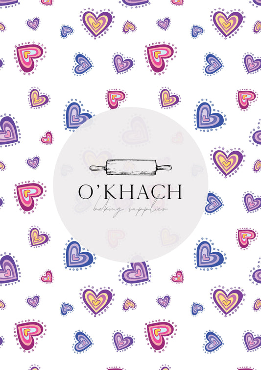 Love Details Pattern No.30 - Edible Image - Premium Edible Image from O'Khach Baking Supplies - Just $16.99! Shop now at O'Khach Baking Supplies