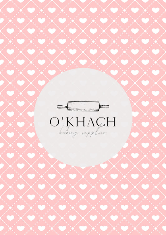 Love Details Pattern No.34 - Edible Image - Premium Edible Image from O'Khach Baking Supplies - Just $16.99! Shop now at O'Khach Baking Supplies