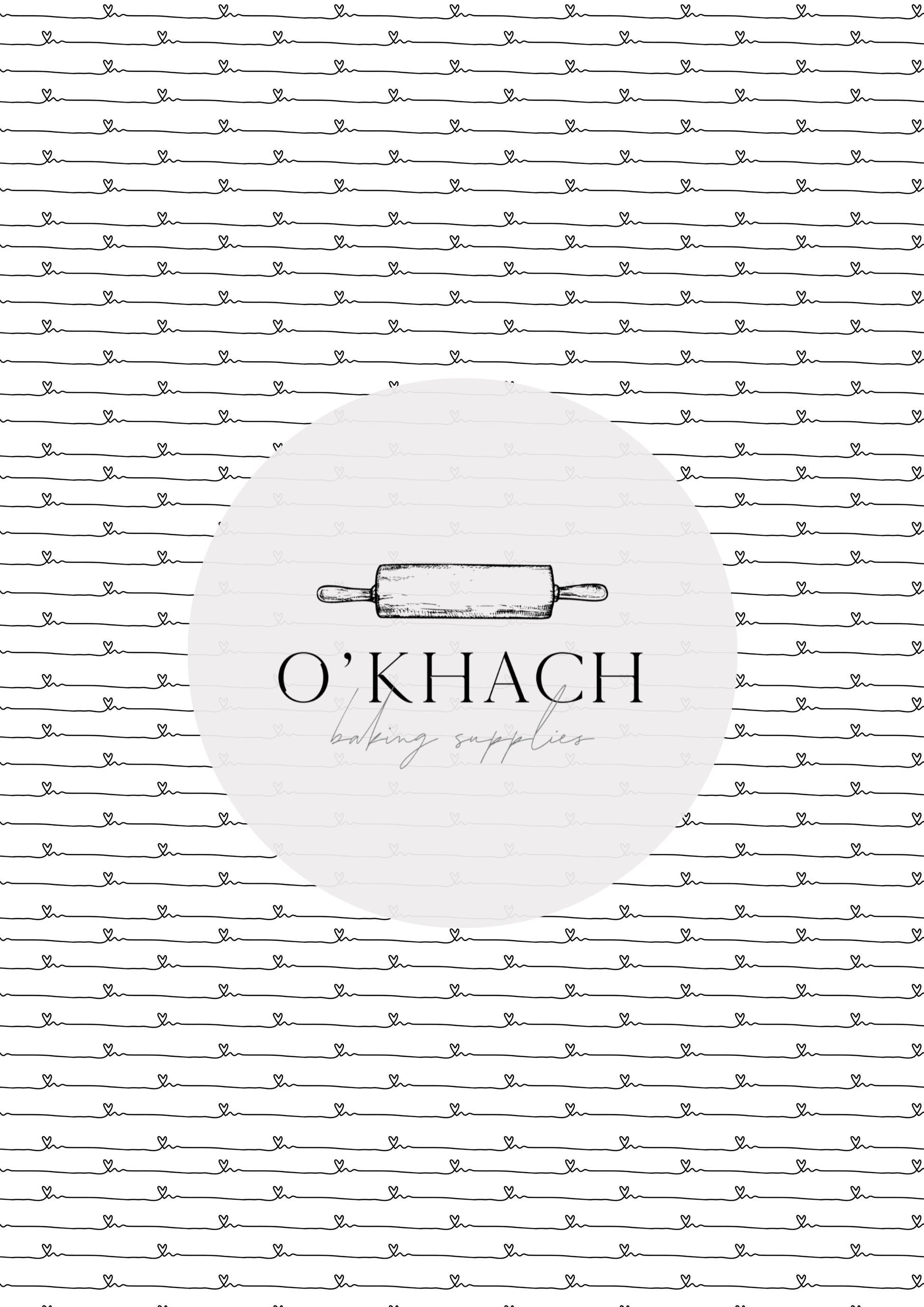 Love Details Pattern No.38 - Edible Image - Premium Edible Image from O'Khach Baking Supplies - Just $16.99! Shop now at O'Khach Baking Supplies