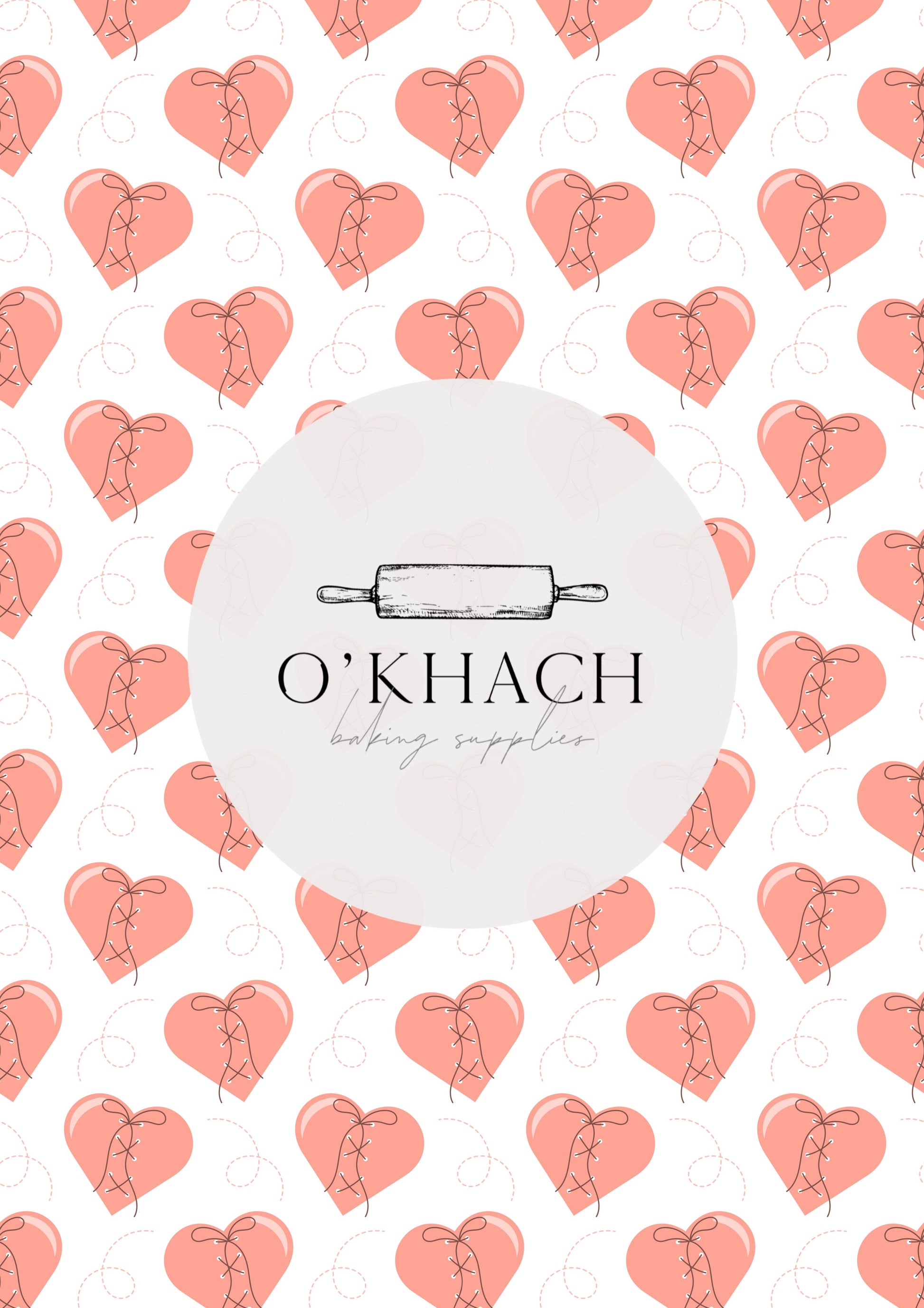 Love Details Pattern No.4 - Edible Image - Premium Edible Image from O'Khach Baking Supplies - Just $16.99! Shop now at O'Khach Baking Supplies