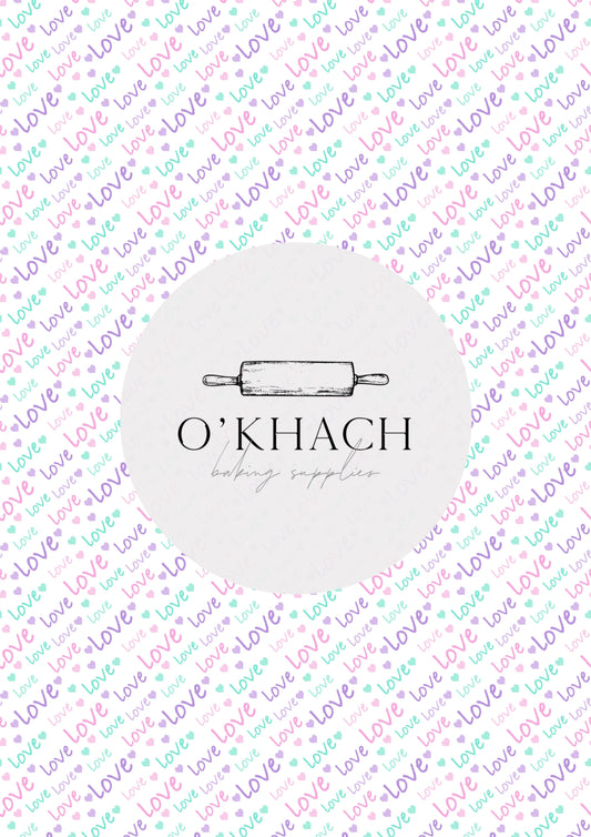 Love Details Pattern No.42 - Edible Image - Premium Edible Image from O'Khach Baking Supplies - Just $16.99! Shop now at O'Khach Baking Supplies