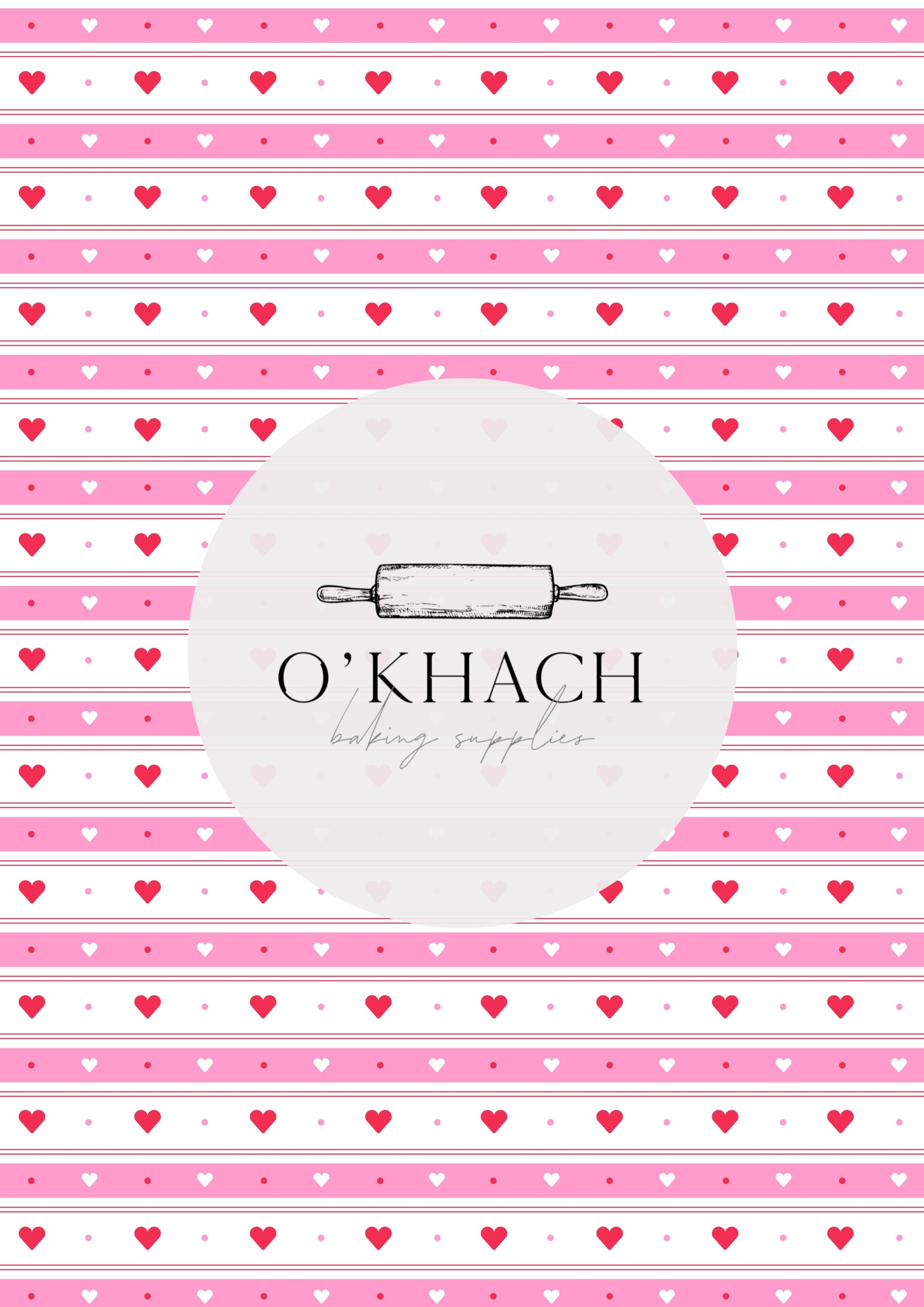 Love Details Pattern No.44 - Edible Image - Premium Edible Image from O'Khach Baking Supplies - Just $16.99! Shop now at O'Khach Baking Supplies