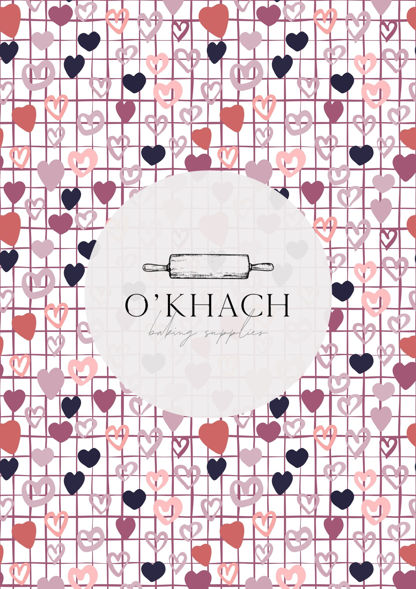 Love Details Pattern No.49 - Edible Image - Premium Edible Image from O'Khach Baking Supplies - Just $16.99! Shop now at O'Khach Baking Supplies