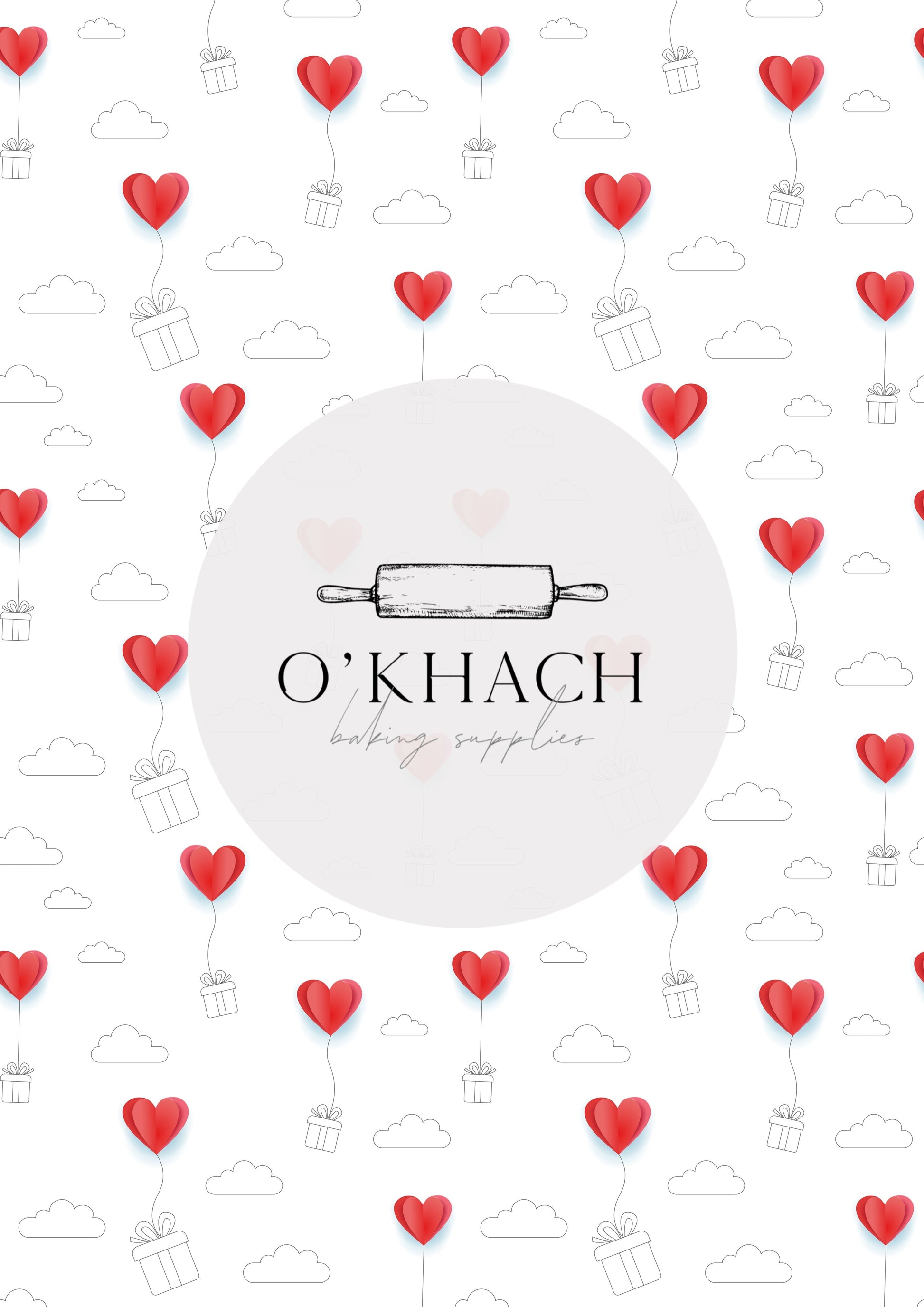 Love Details Pattern No.50 - Edible Image - Premium Edible Image from O'Khach Baking Supplies - Just $16.99! Shop now at O'Khach Baking Supplies