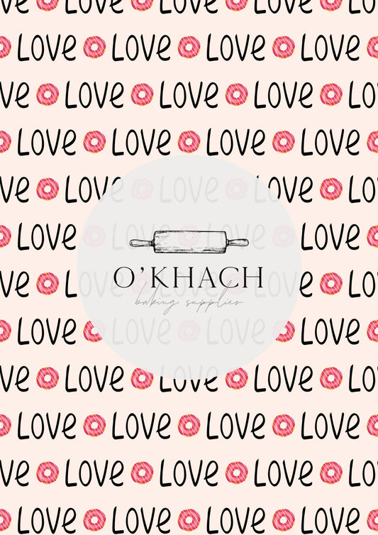 Love Details Pattern No.55 - Edible Image - Premium Edible Image from O'Khach Baking Supplies - Just $16.99! Shop now at O'Khach Baking Supplies