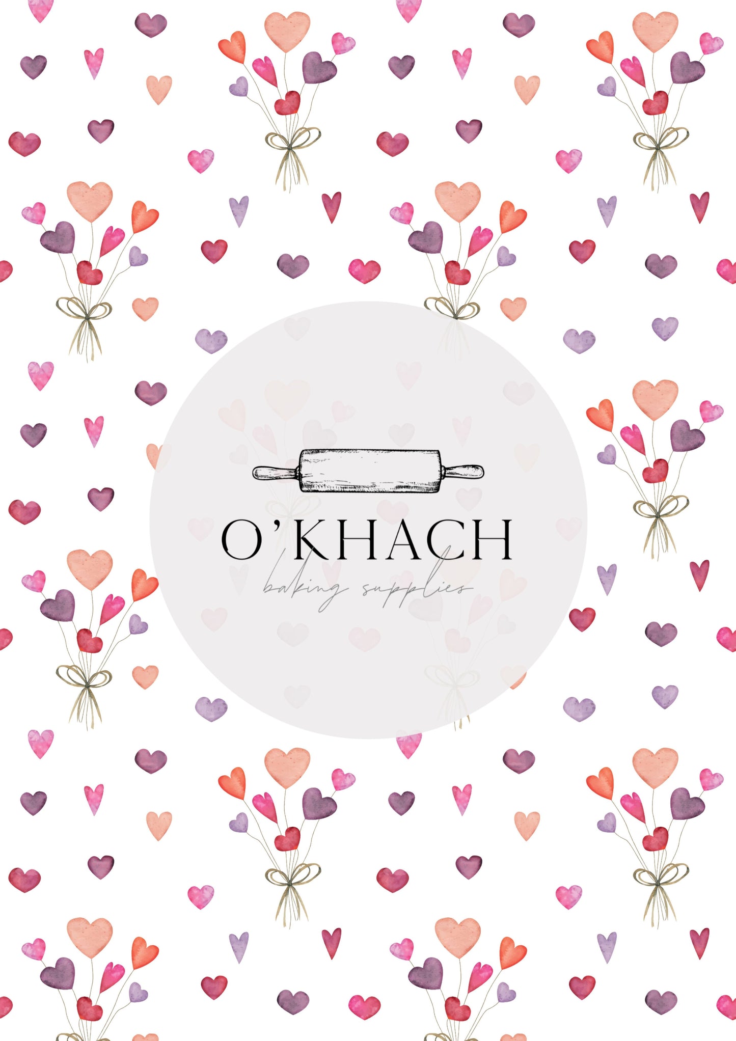 Love Details Pattern No.8 - Edible Image - Premium Edible Image from O'Khach Baking Supplies - Just $16.99! Shop now at O'Khach Baking Supplies