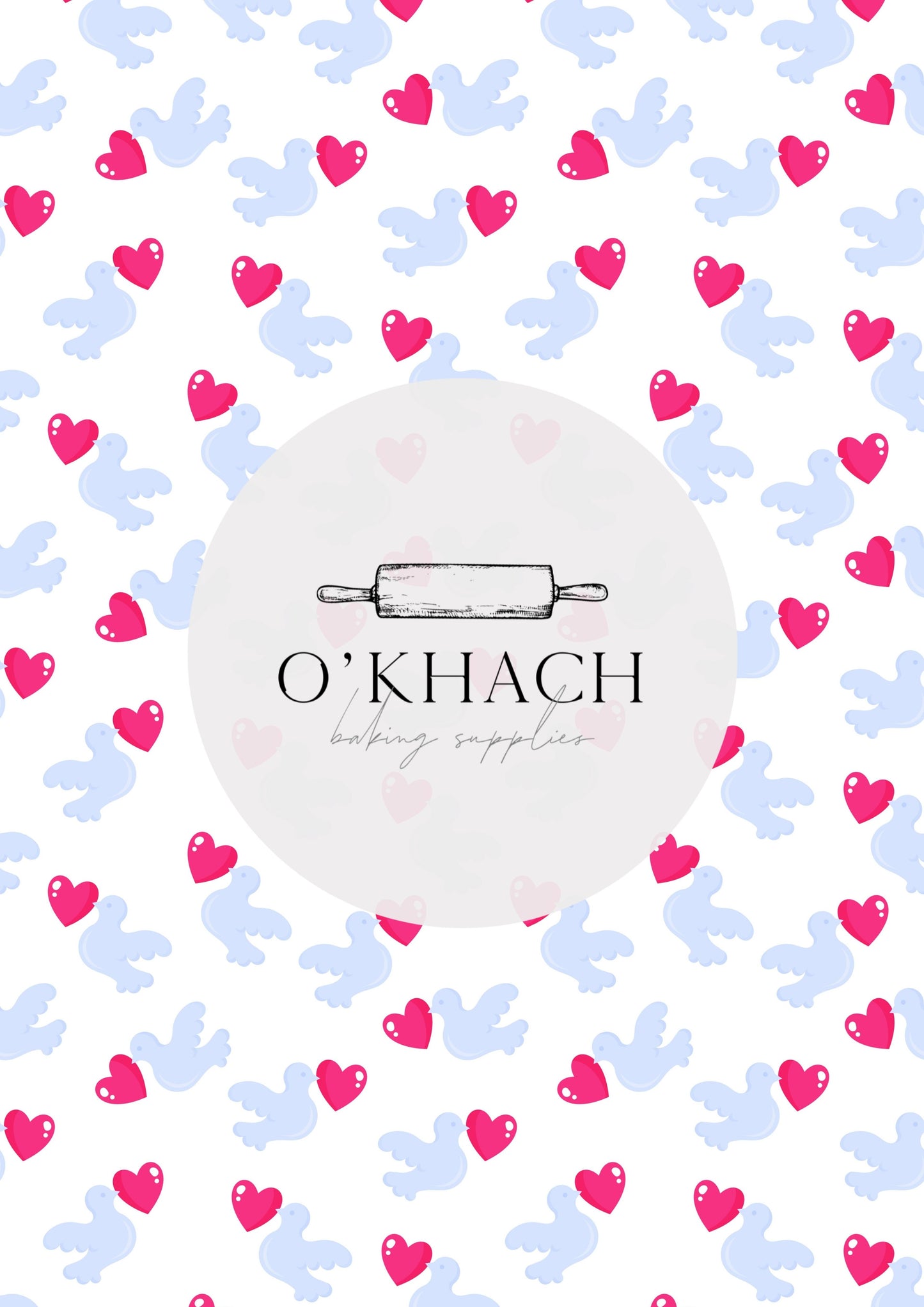 Love Details Pattern No.87 - Edible Image - Premium Edible Image from O'Khach Baking Supplies - Just $16.99! Shop now at O'Khach Baking Supplies