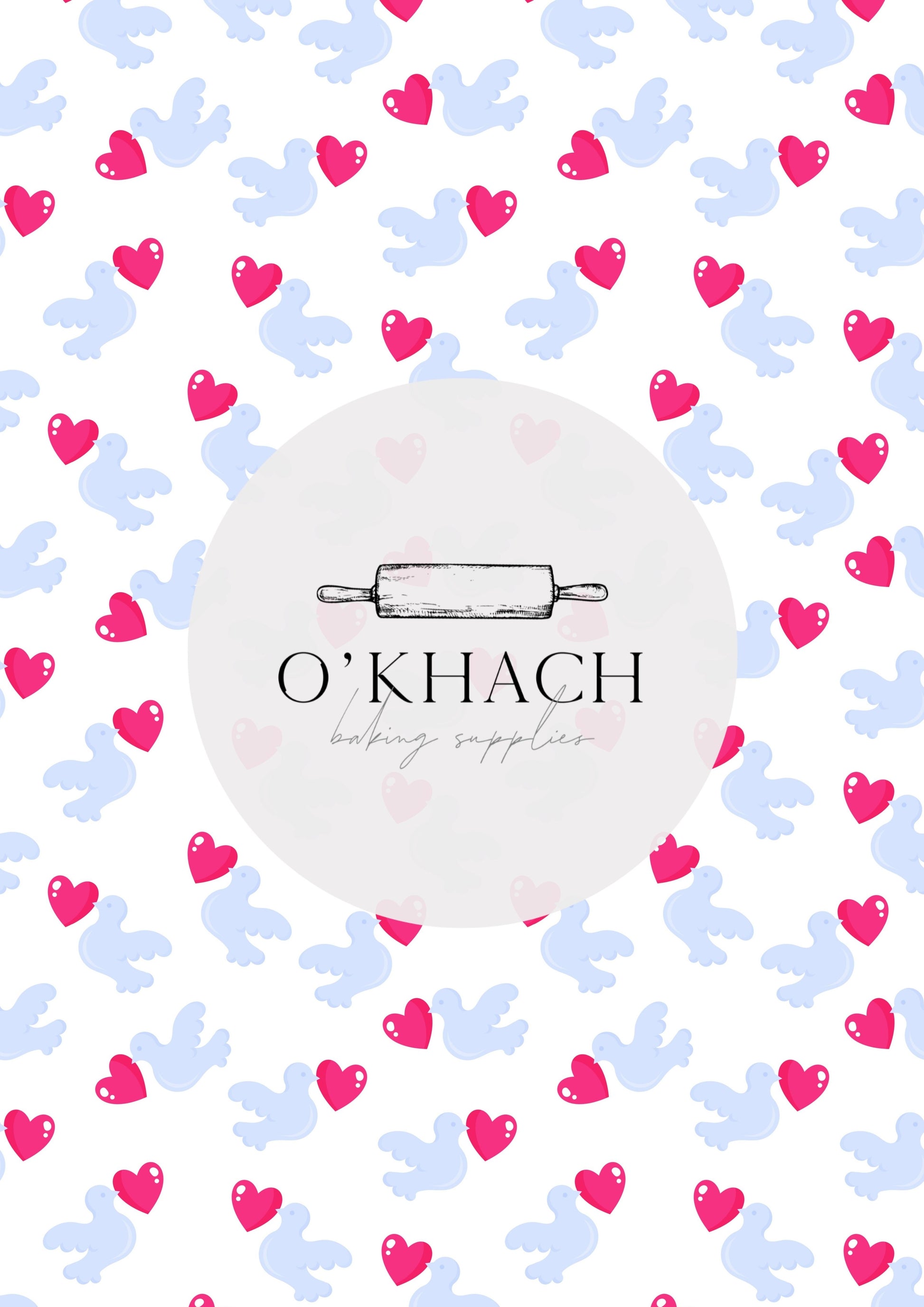 Love Details Pattern No.87 - Edible Image - Premium Edible Image from O'Khach Baking Supplies - Just $16.99! Shop now at O'Khach Baking Supplies