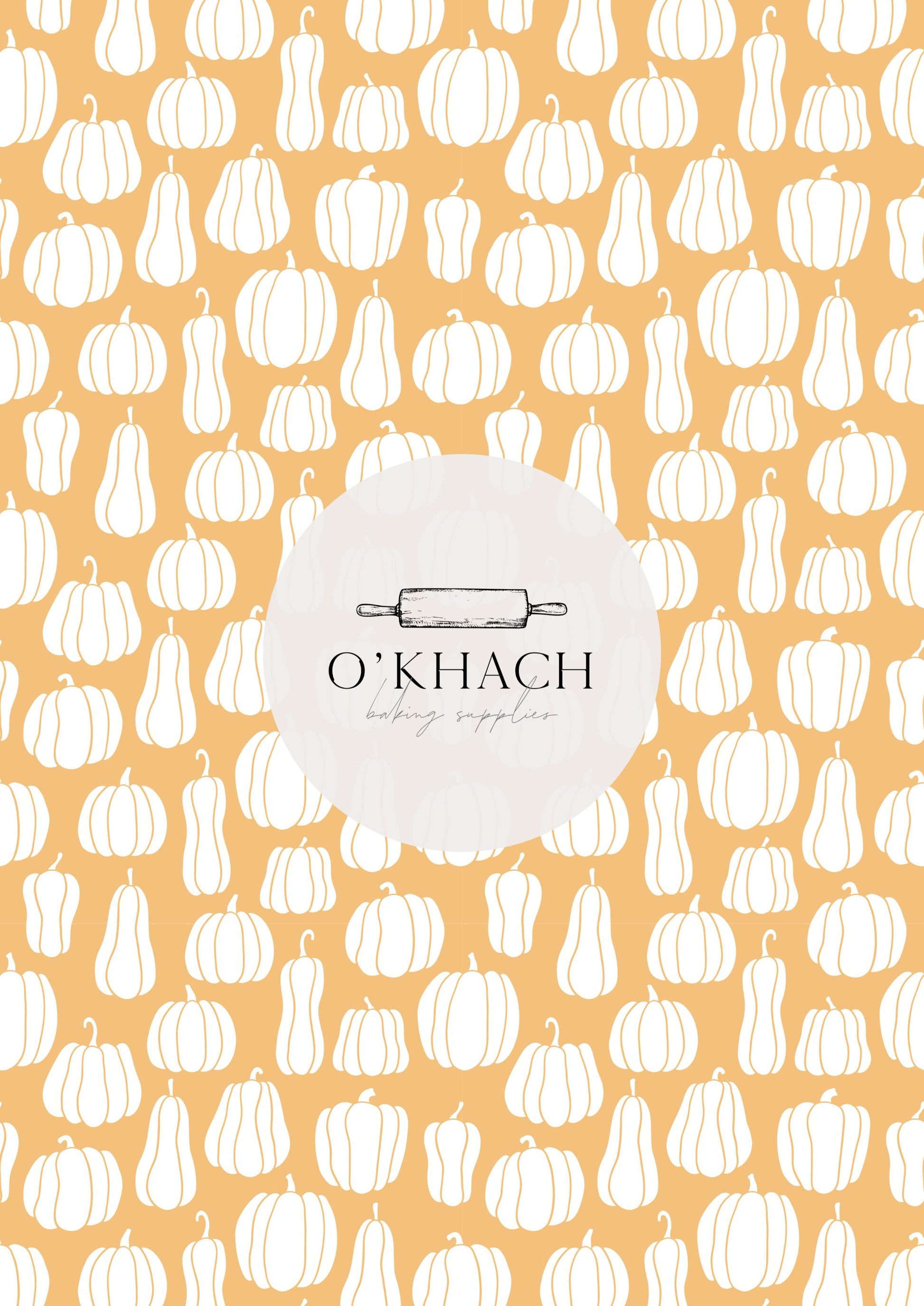 Pumpkin Spice Pattern - Edible Image - Premium Edible Image from O'Khach Baking Supplies - Just $16.99! Shop now at O'Khach Baking Supplies