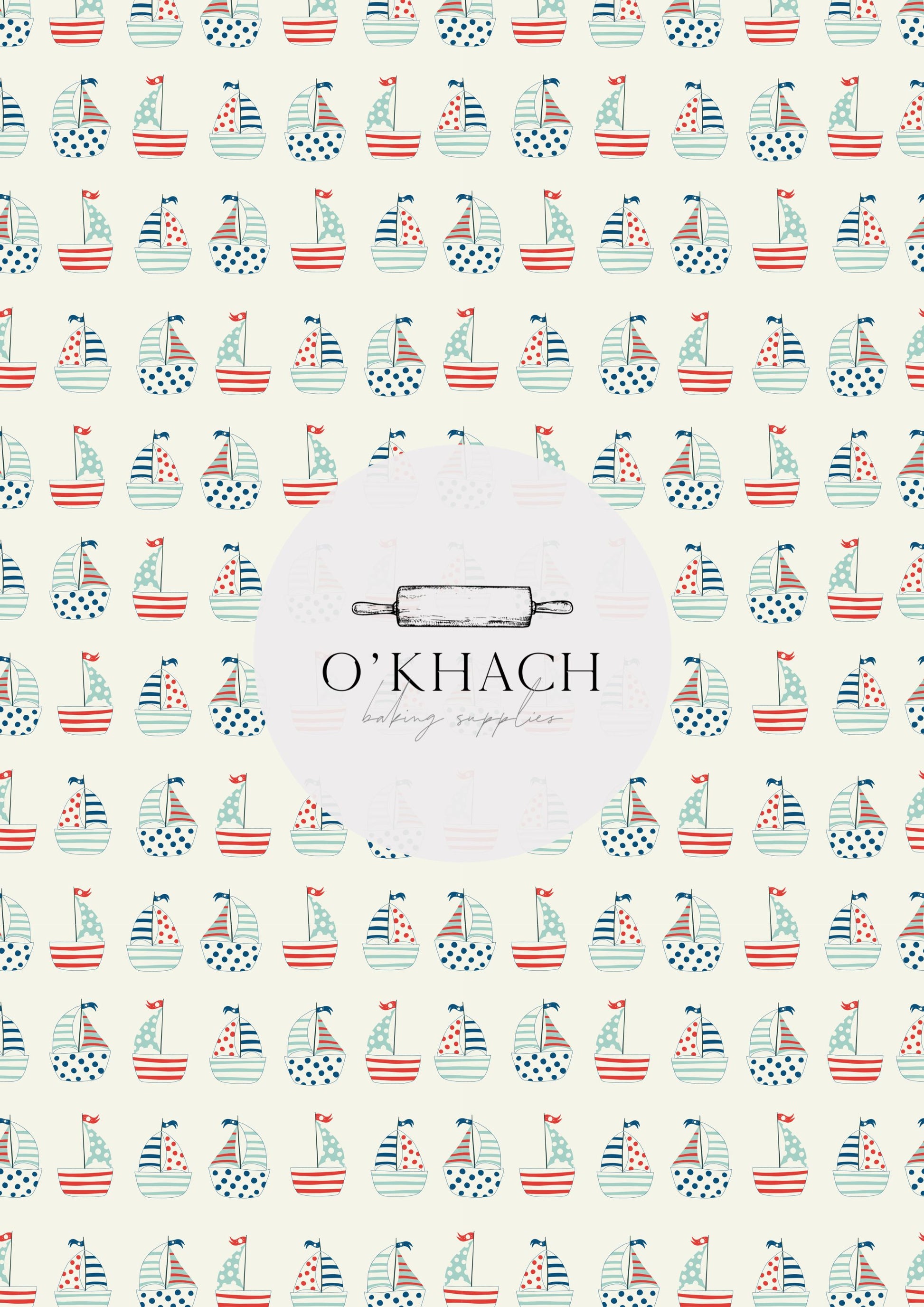 Sailor Pattern No.1 - Edible Image - Premium Edible Image from O'Khach Baking Supplies - Just $16.99! Shop now at O'Khach Baking Supplies