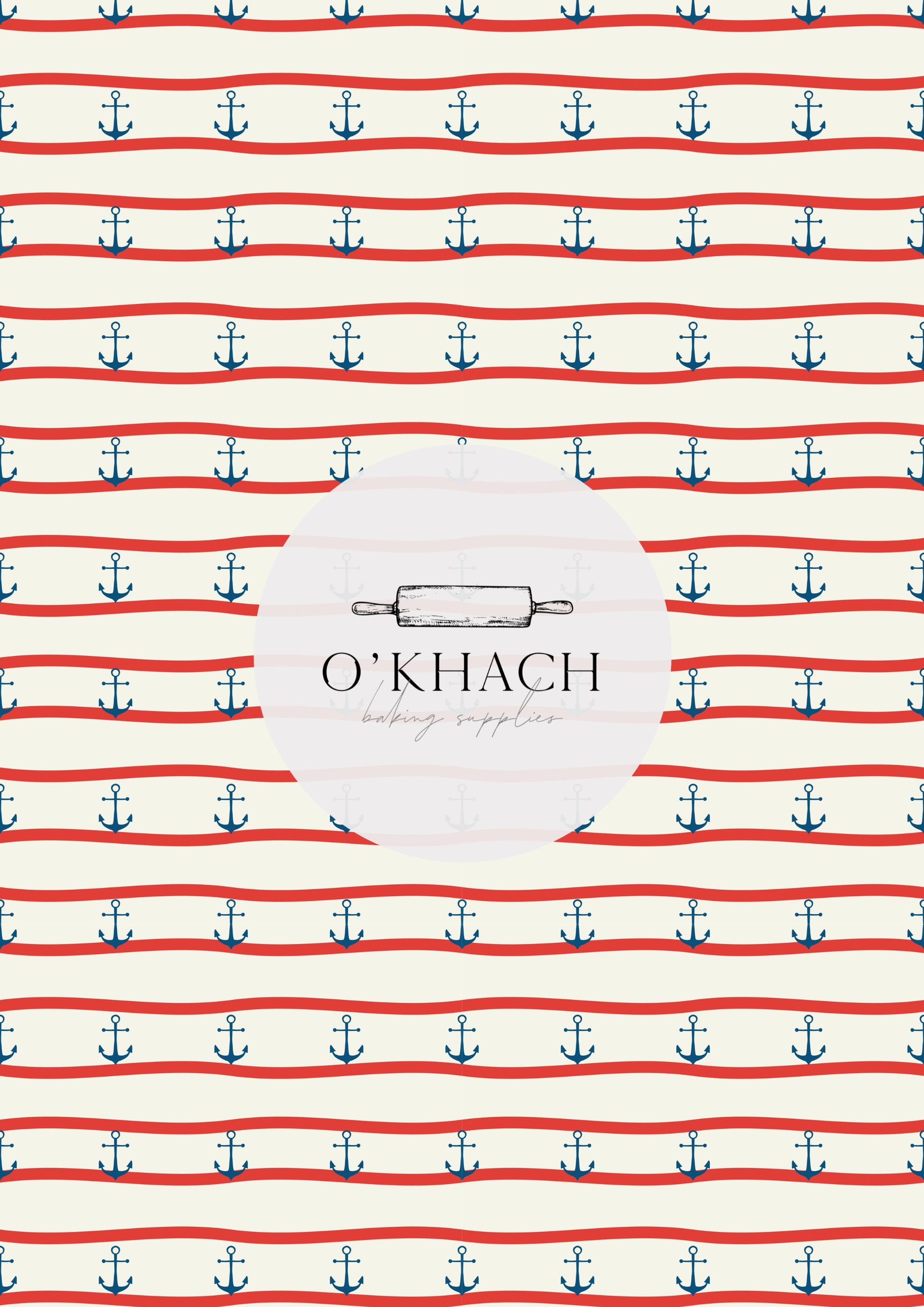 Sailor Pattern No.10 - Edible Image - Premium Edible Image from O'Khach Baking Supplies - Just $16.99! Shop now at O'Khach Baking Supplies