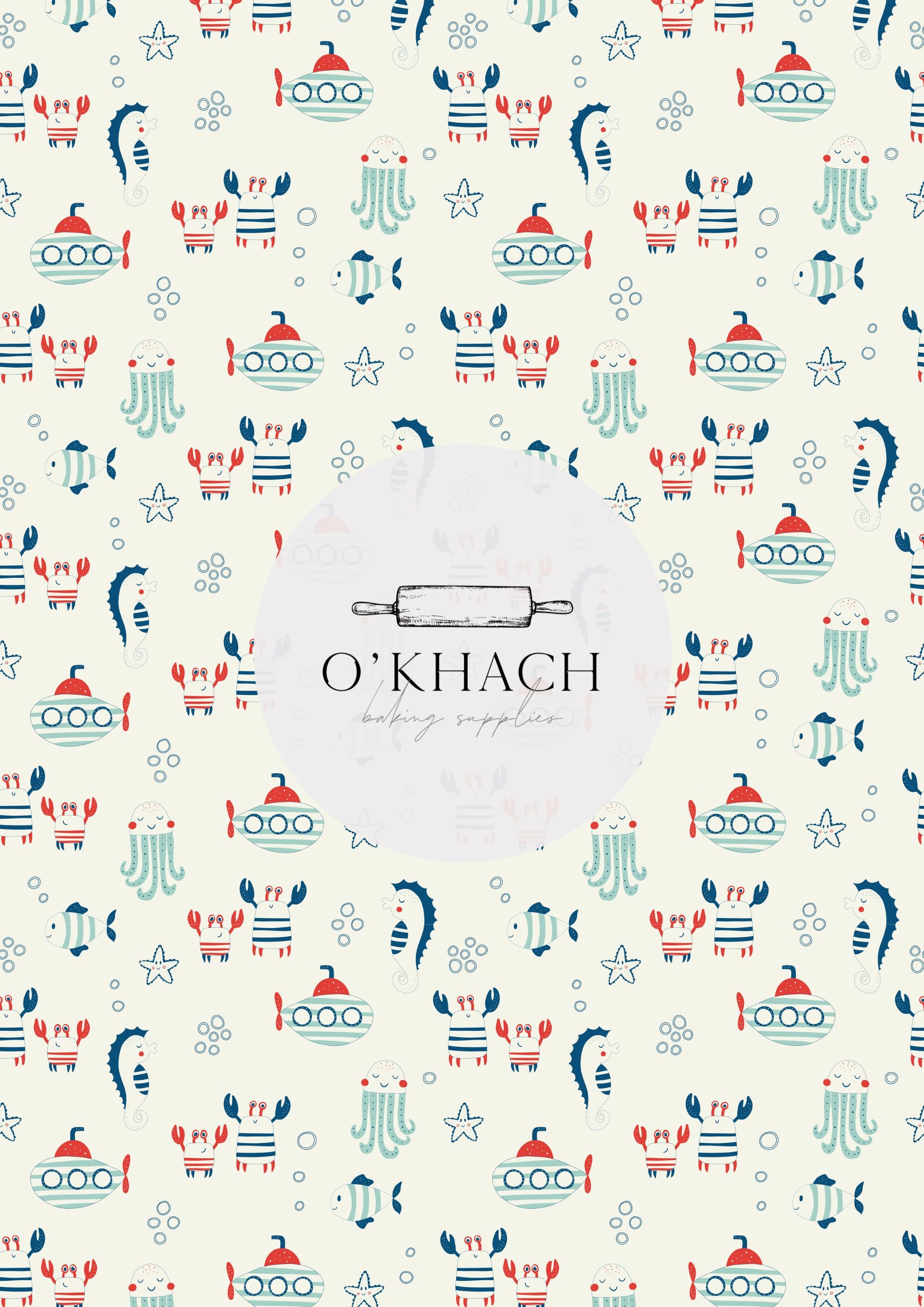 Sailor Pattern No.4 - Edible Image - Premium Edible Image from O'Khach Baking Supplies - Just $16.99! Shop now at O'Khach Baking Supplies