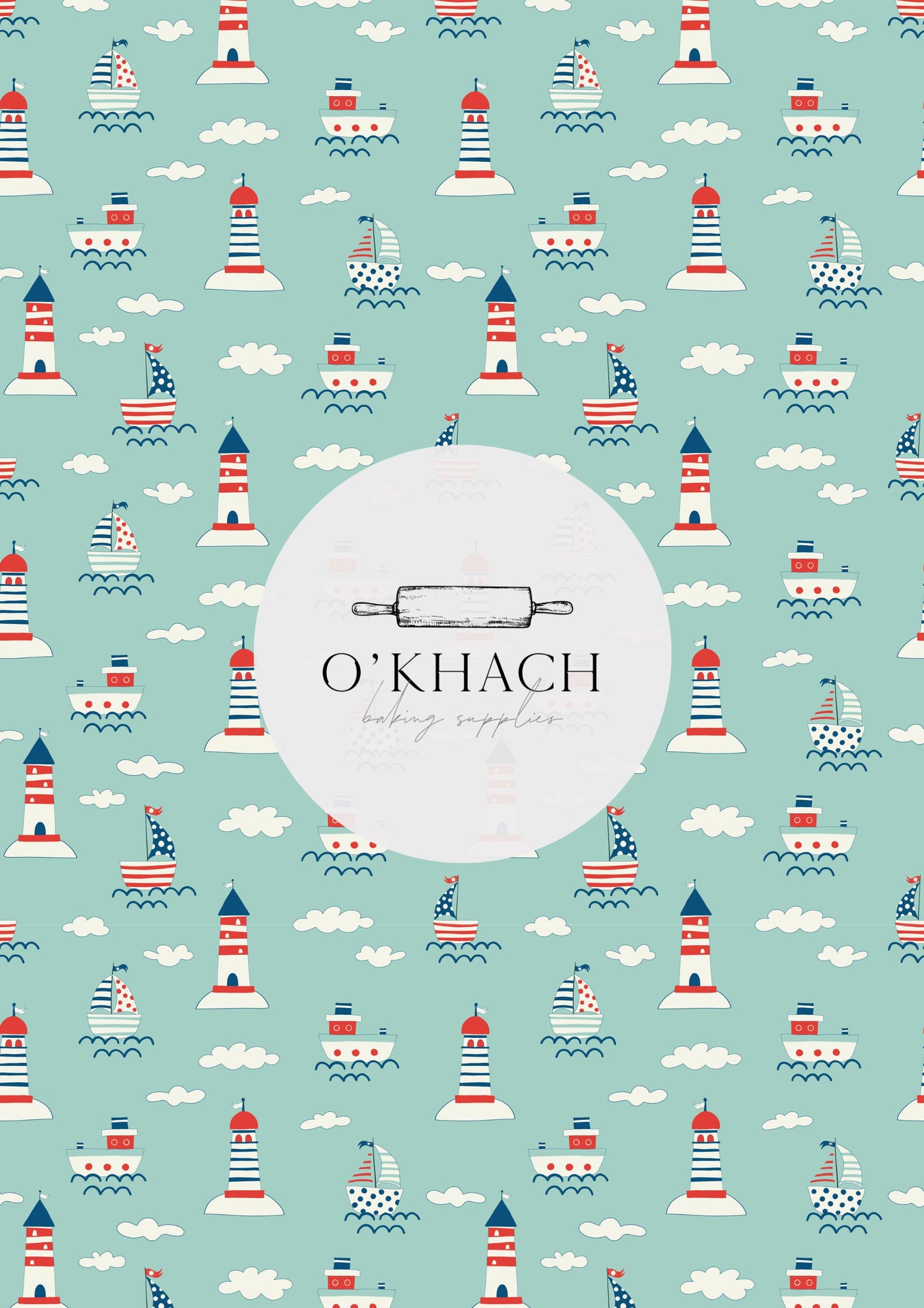 Sailor Pattern No.7 - Edible Image - Premium Edible Image from O'Khach Baking Supplies - Just $16.99! Shop now at O'Khach Baking Supplies