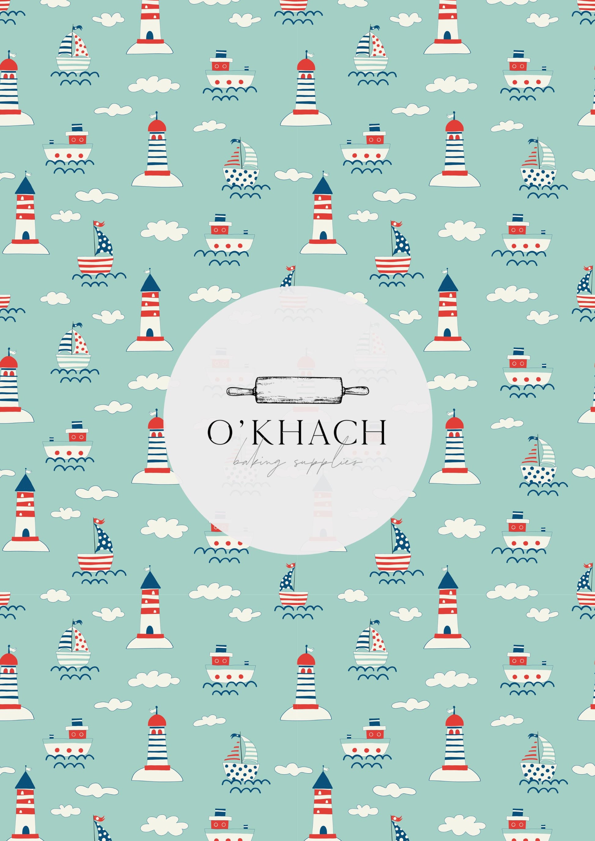 Sailor Pattern No.7 - Edible Image - Premium Edible Image from O'Khach Baking Supplies - Just $16.99! Shop now at O'Khach Baking Supplies