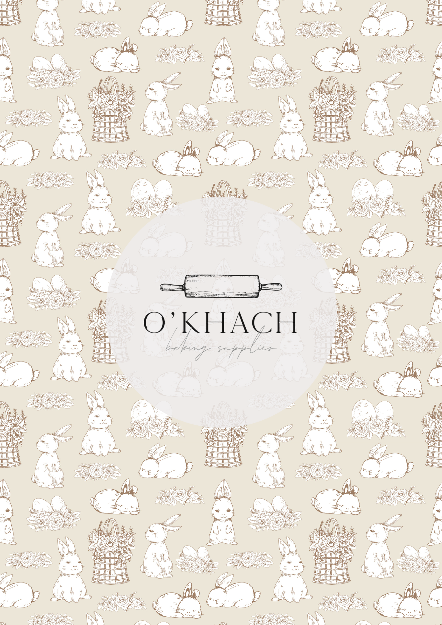 The Easter Hunt Pattern No.10 | Edible Image | DIGITAL DOWNLOAD - Premium Edible Image from O'Khach Baking Supplies - Just $6.99! Shop now at O'Khach Baking Supplies