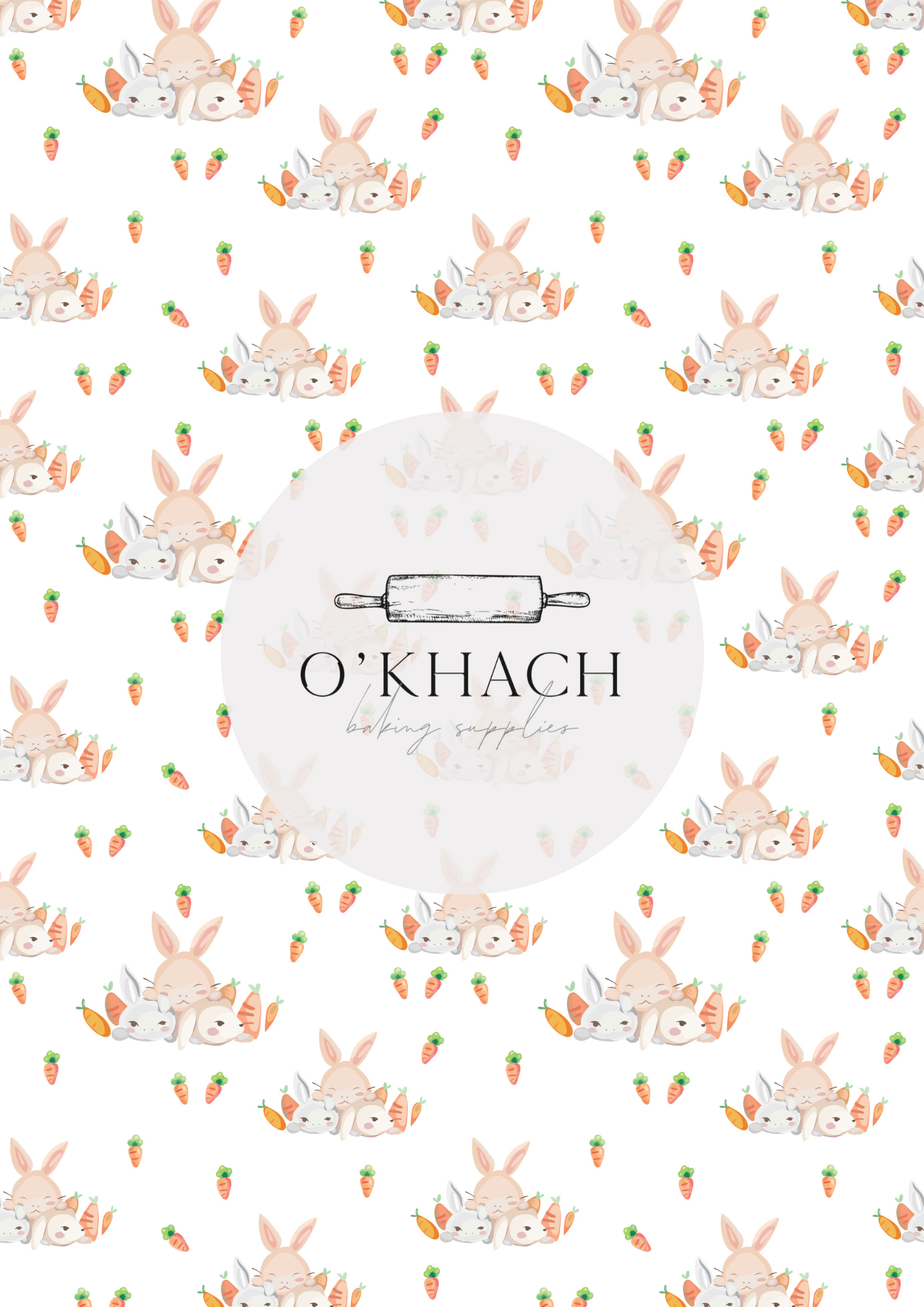 The Easter Hunt Pattern No.3 - Edible Image - Premium Edible Image from O'Khach Baking Supplies - Just $16.99! Shop now at O'Khach Baking Supplies