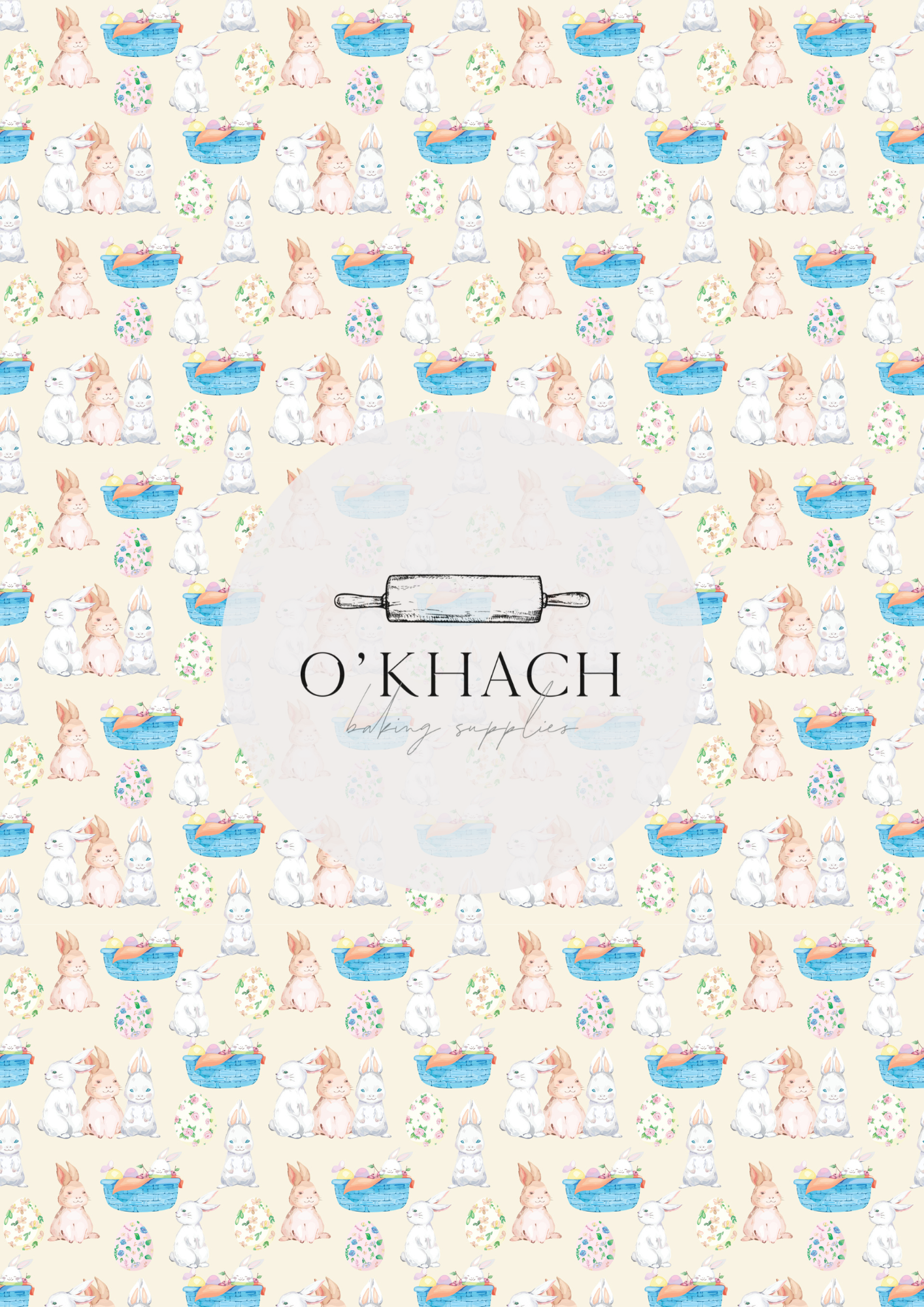 The Easter Hunt Pattern No.6 | Edible Image | DIGITAL DOWNLOAD - Premium Edible Image from O'Khach Baking Supplies - Just $6.99! Shop now at O'Khach Baking Supplies