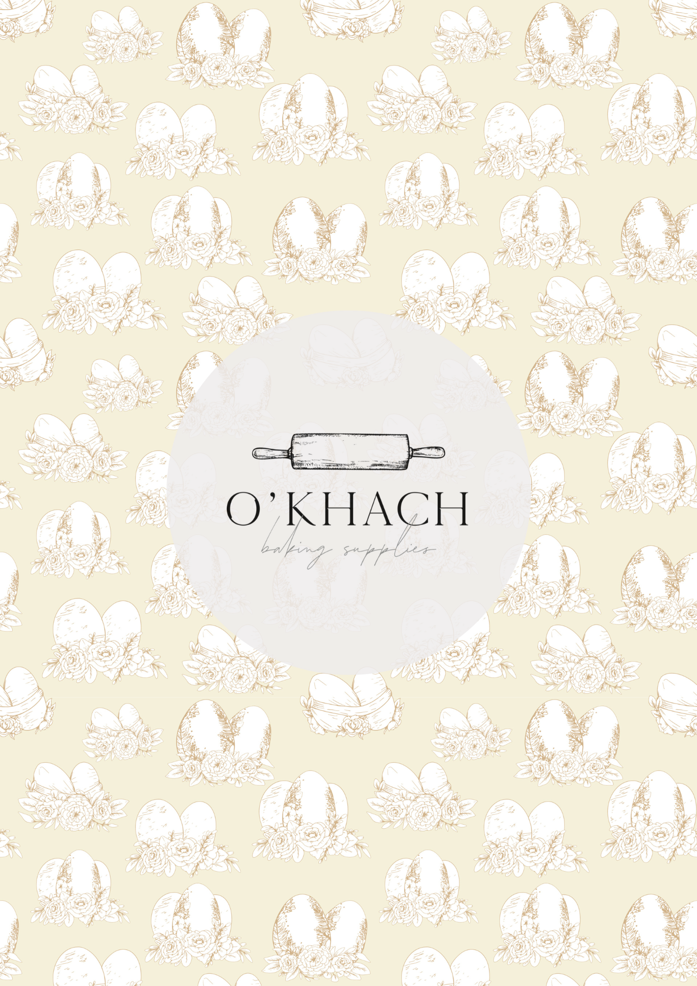 The Easter Hunt Pattern No.9 - Edible Image - Premium Edible Image from O'Khach Baking Supplies - Just $16.99! Shop now at O'Khach Baking Supplies