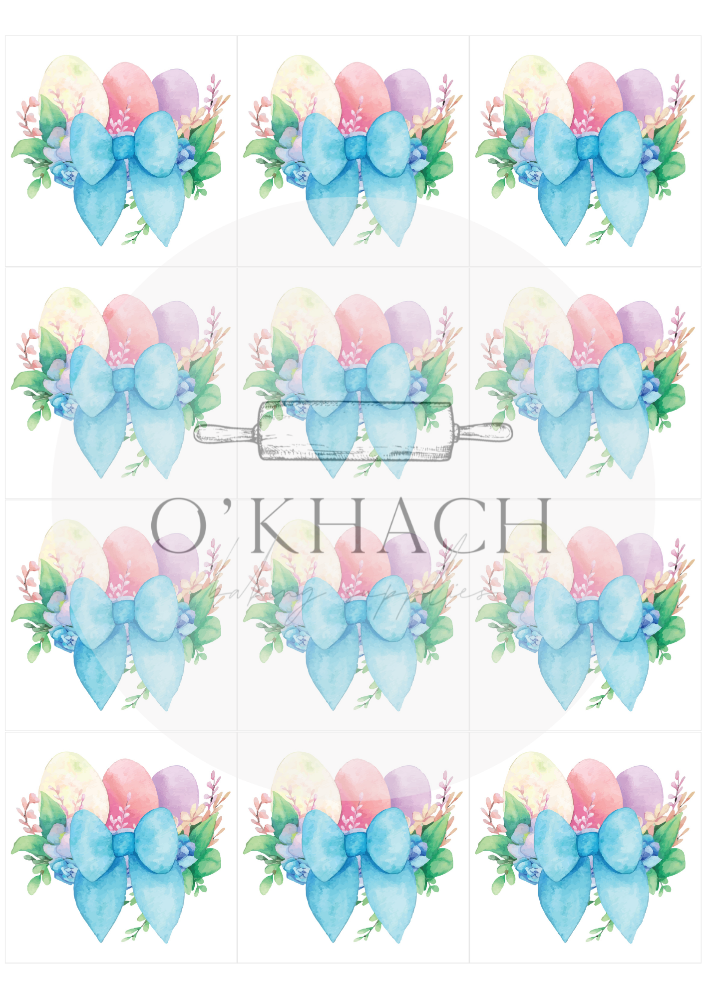 The Easter Hunt Squares No.1 - Edible Image - Premium Edible Image from O'Khach Baking Supplies - Just $16.99! Shop now at O'Khach Baking Supplies