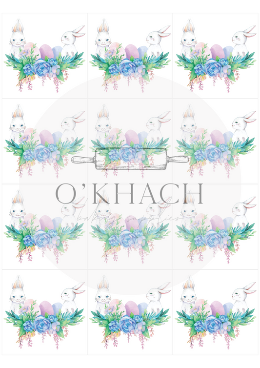 The Easter Hunt Squares No.13 - Edible Image - Premium Edible Image from O'Khach Baking Supplies - Just $16.99! Shop now at O'Khach Baking Supplies