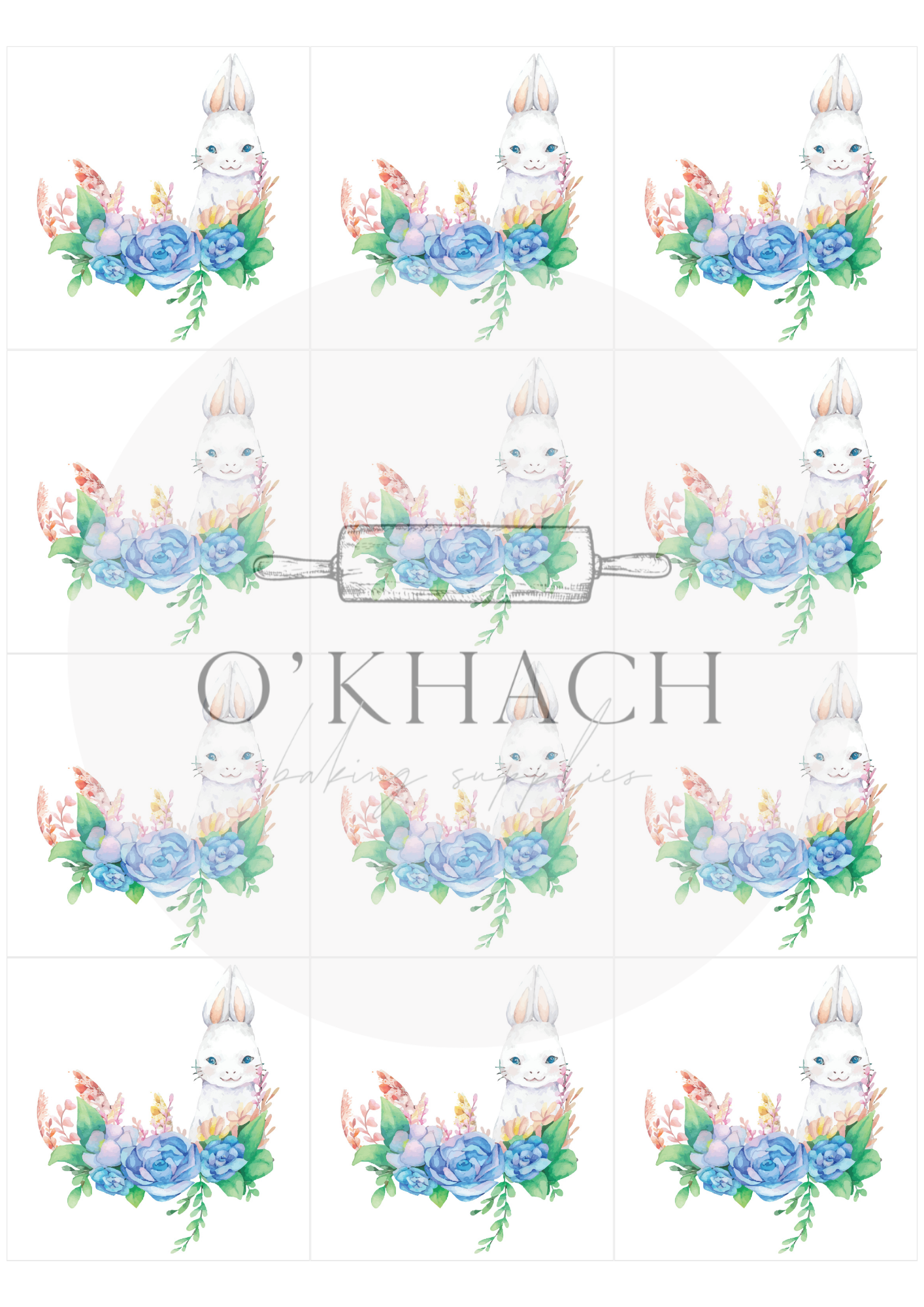 The Easter Hunt Squares No.14 - Edible Image - Premium Edible Image from O'Khach Baking Supplies - Just $16.99! Shop now at O'Khach Baking Supplies