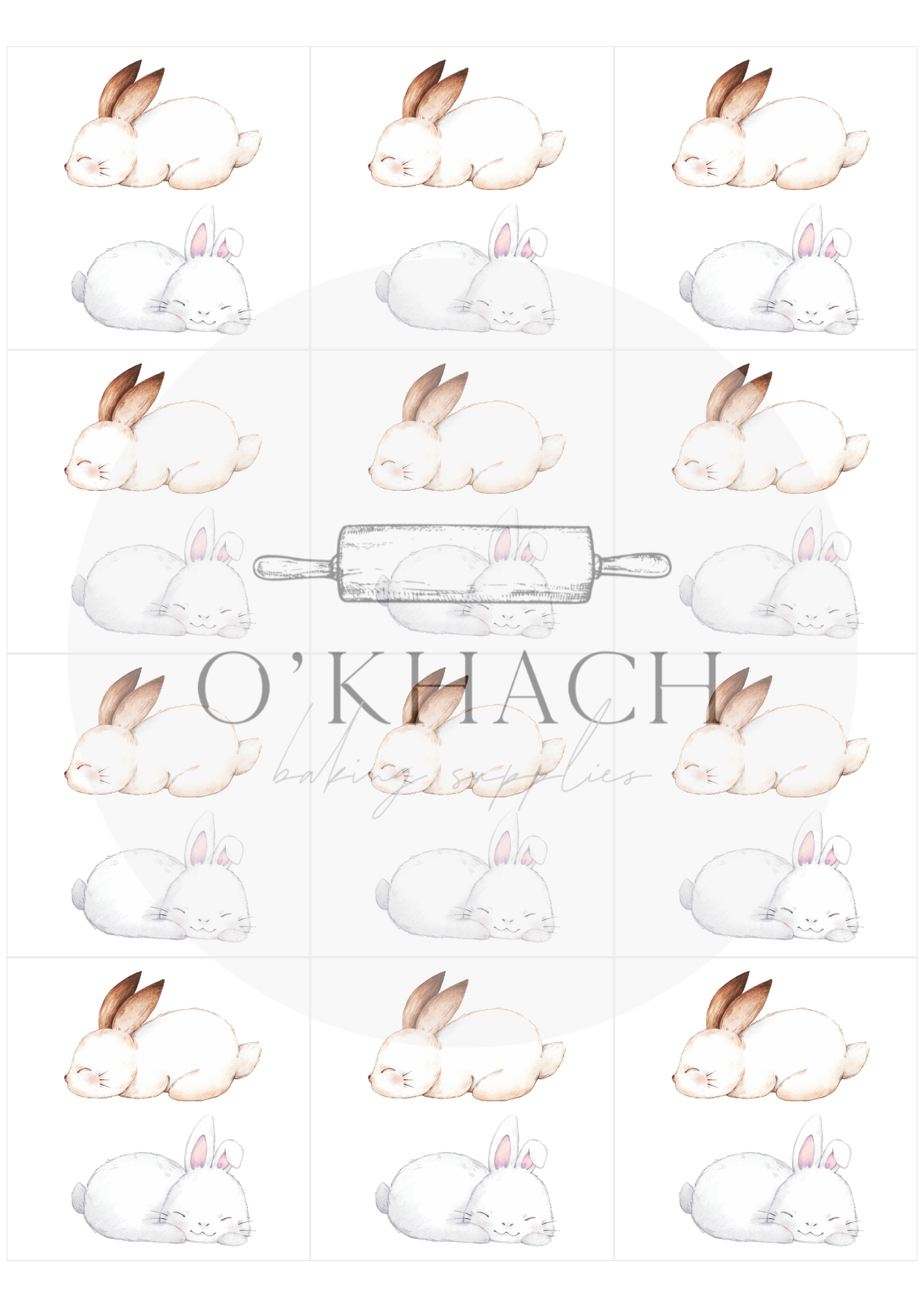 The Easter Hunt Squares No.20 - Edible Image - Premium Edible Image from O'Khach Baking Supplies - Just $16.99! Shop now at O'Khach Baking Supplies