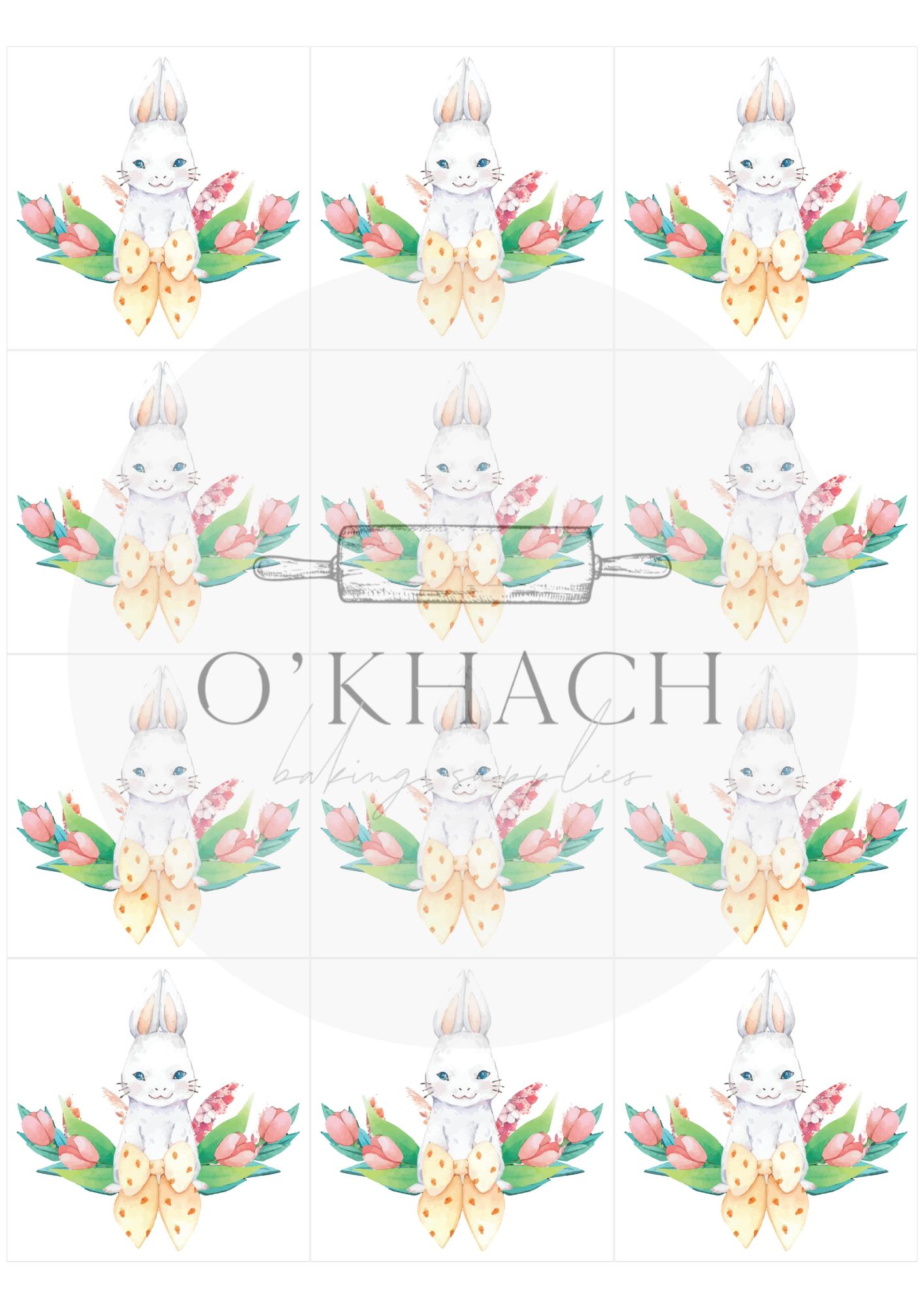 The Easter Hunt Squares No.6 - Edible Image - Premium Edible Image from O'Khach Baking Supplies - Just $16.99! Shop now at O'Khach Baking Supplies