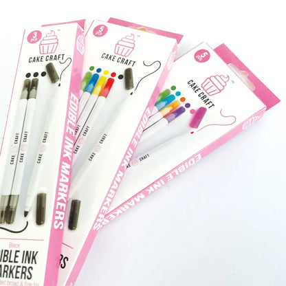 Black Edible Markers 3 pack - Cake Craft - Premium  from O'Khach Baking Supplies - Just $5.99! Shop now at O'Khach Baking Supplies