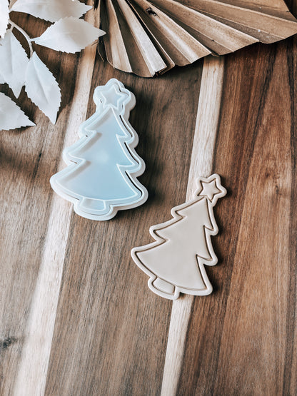 Simple Christmas Tree - Cookie Stamp and Cutter - Fondant & Sugar Cookies