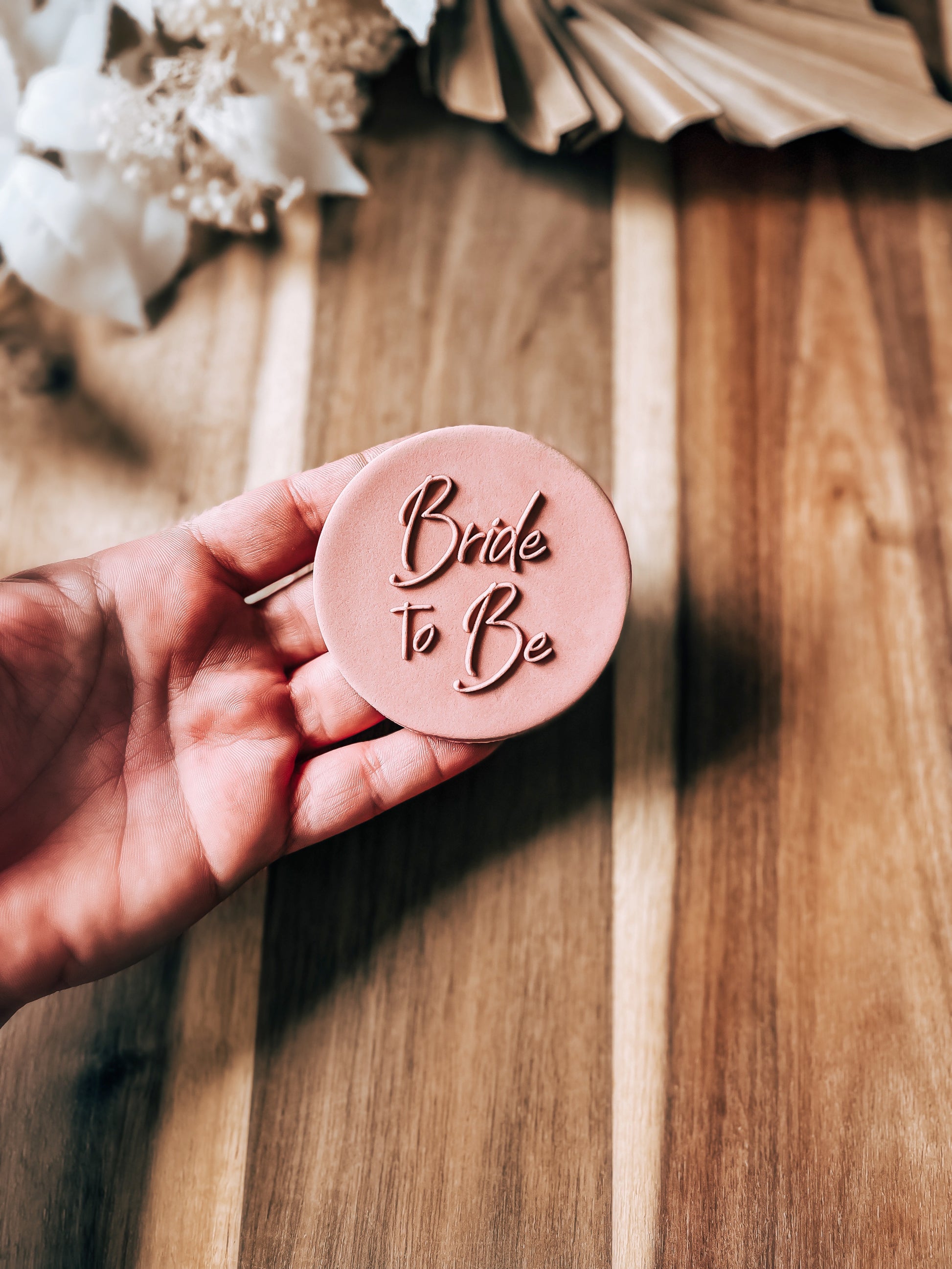 Bride To Be 'UP' Cookie Stamp - Premium Stamp from O'Khach Baking Supplies - Just $19.99! Shop now at O'Khach Baking Supplies